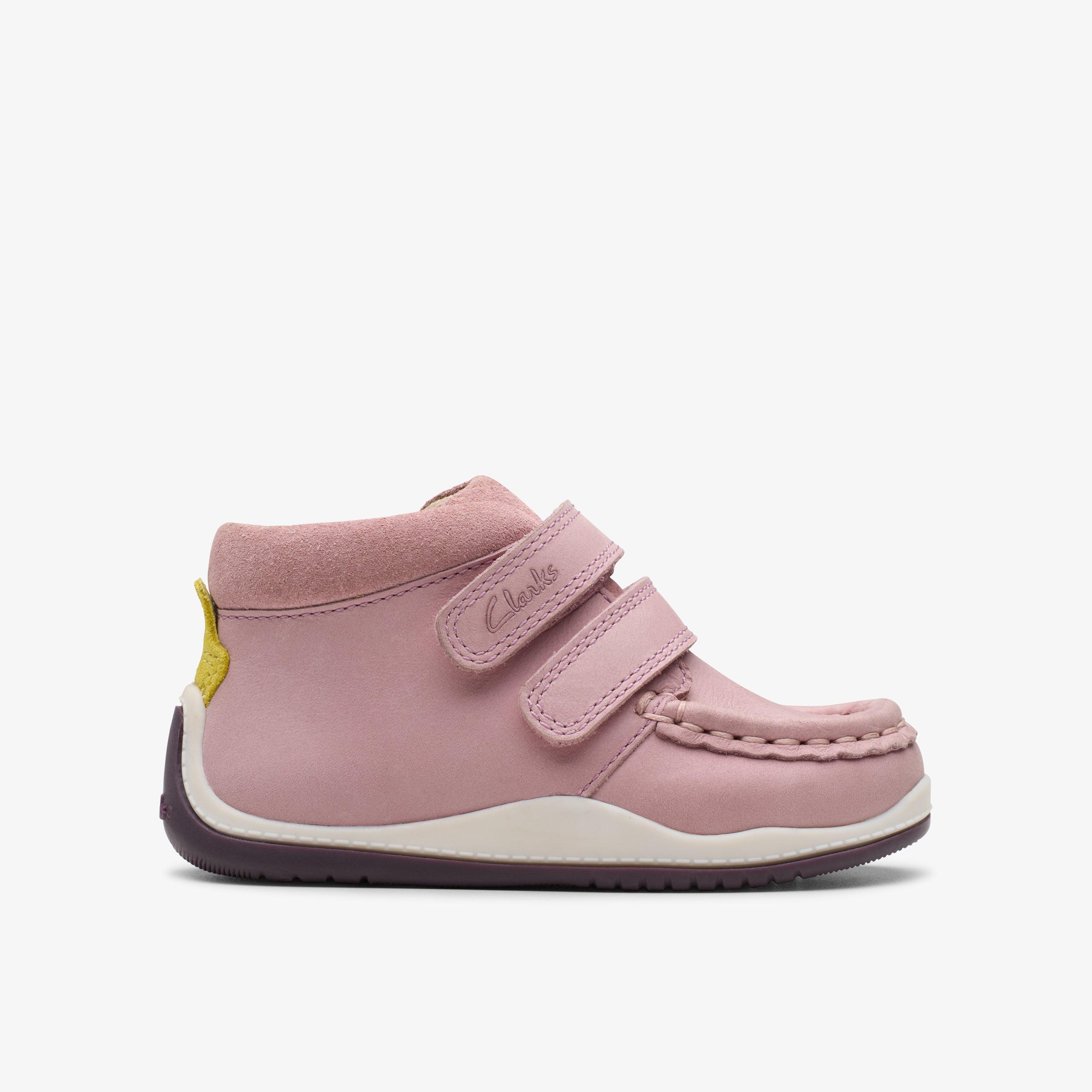 Girls Noodle Play Toddler Dusty Pink Ankle Boots Clarks UK