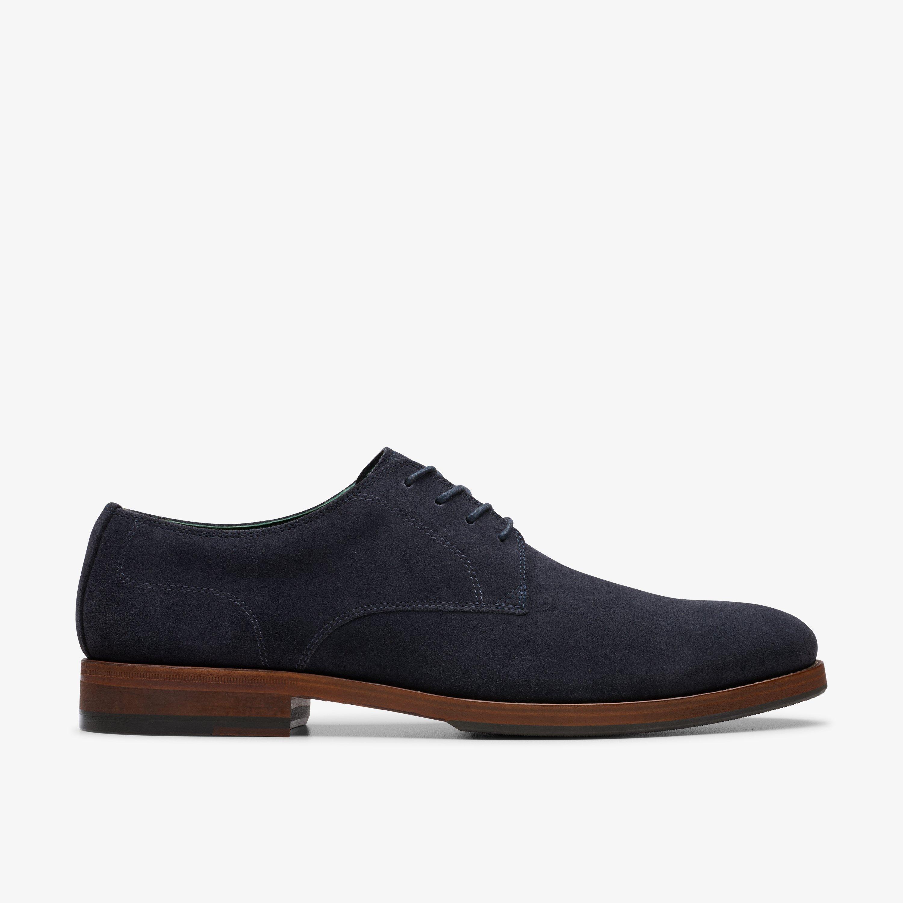 Craft James Tie Daim bleu marine Chaussures Derby Chaussures à lacets, view 1 of 6