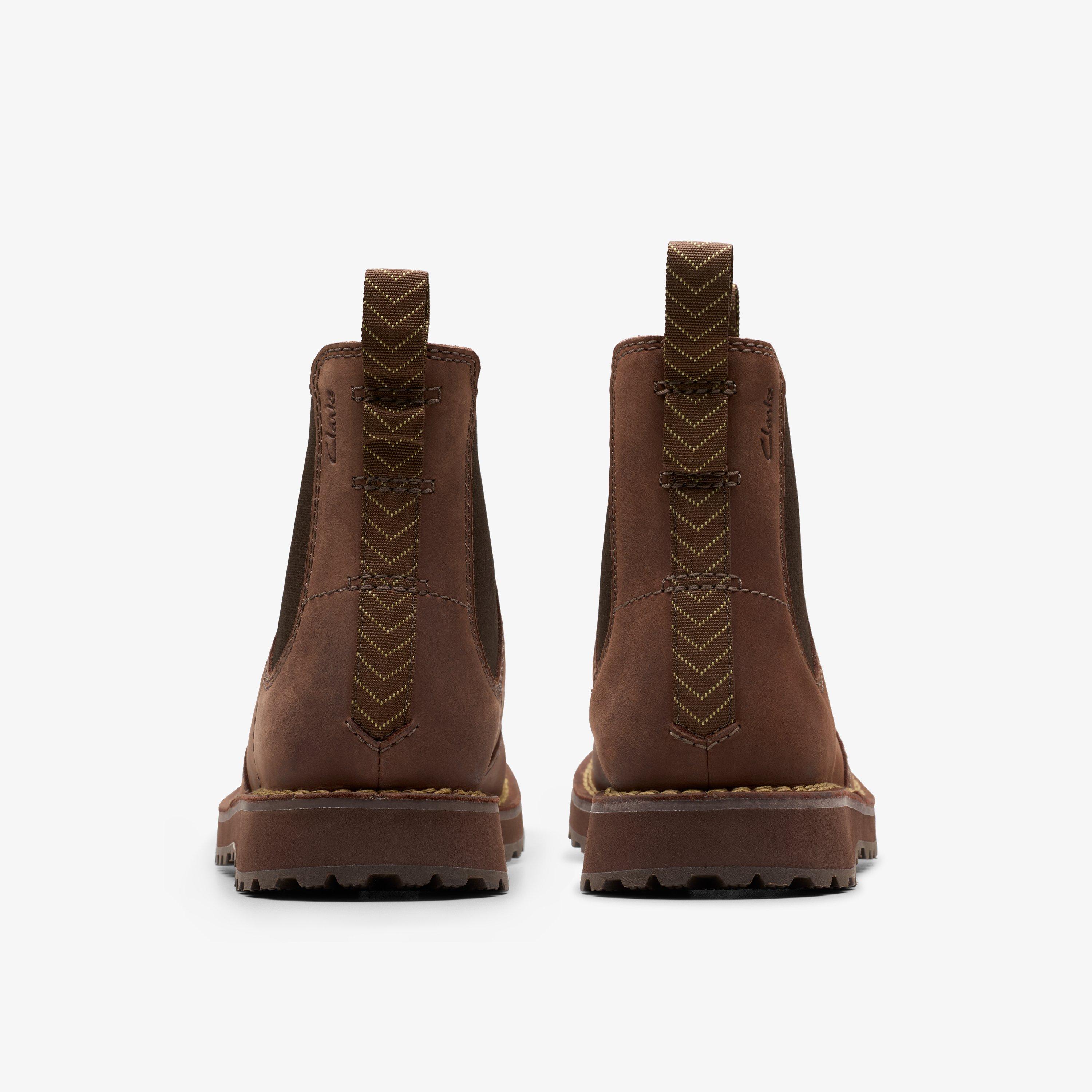 Solsbury Easy Dark Brown Leather Ankle Boots Chelsea Boots, view 10 of 12