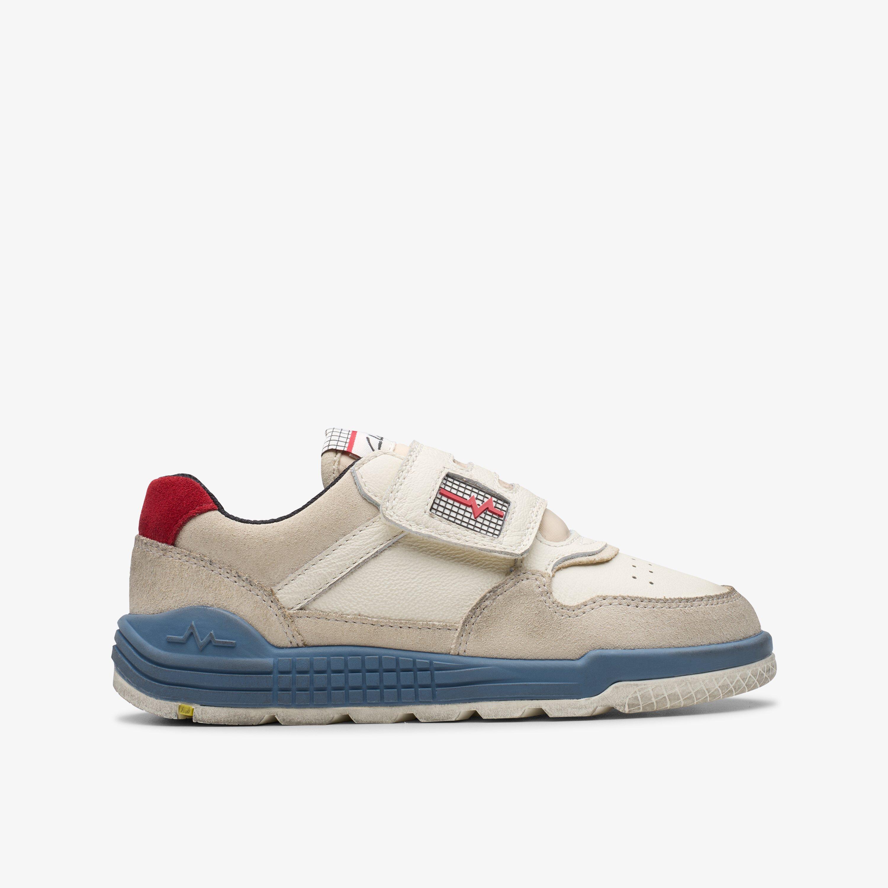 Hardware Hype Kid White/Red Trainers, view 1 of 10