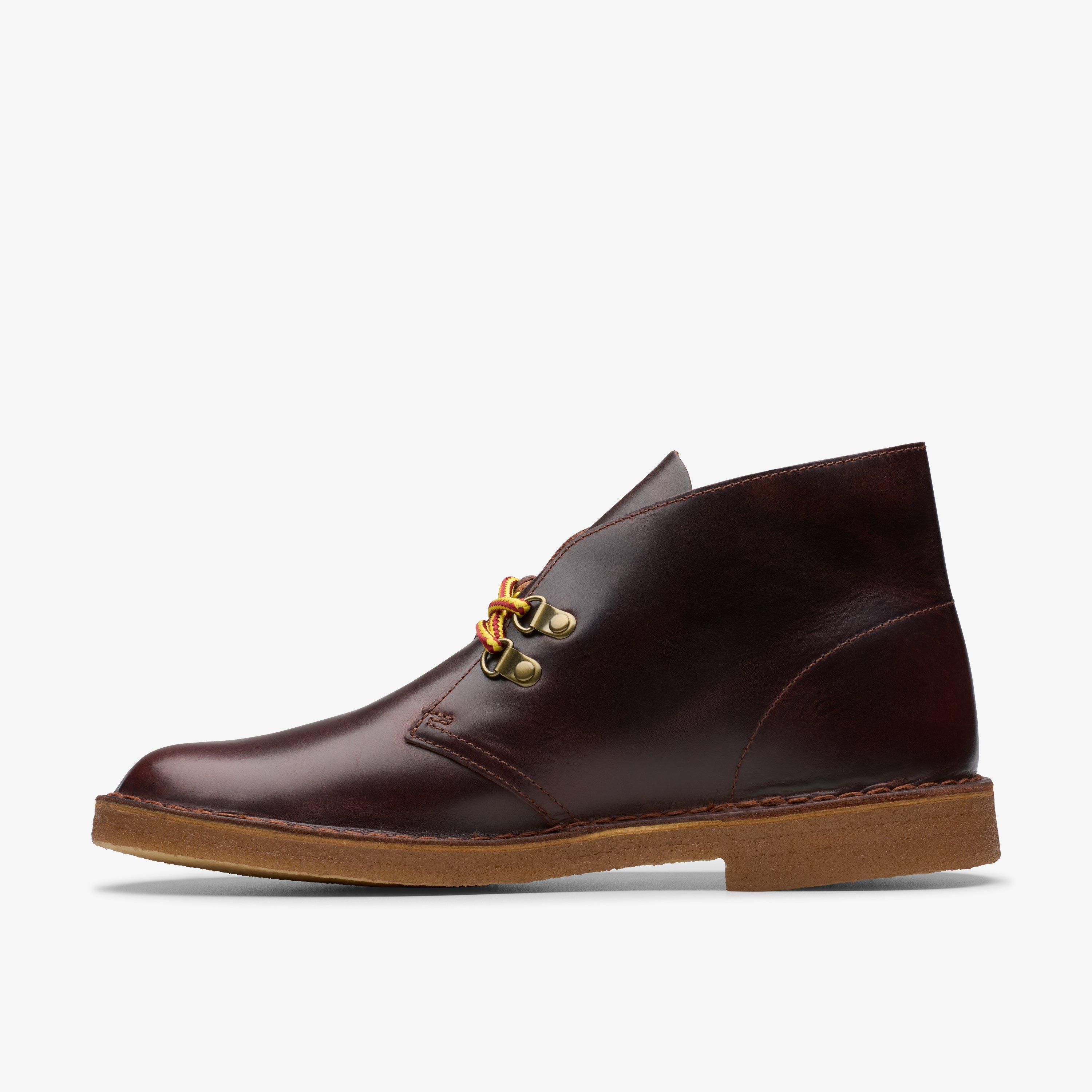 Clarks oxblood desert boots online