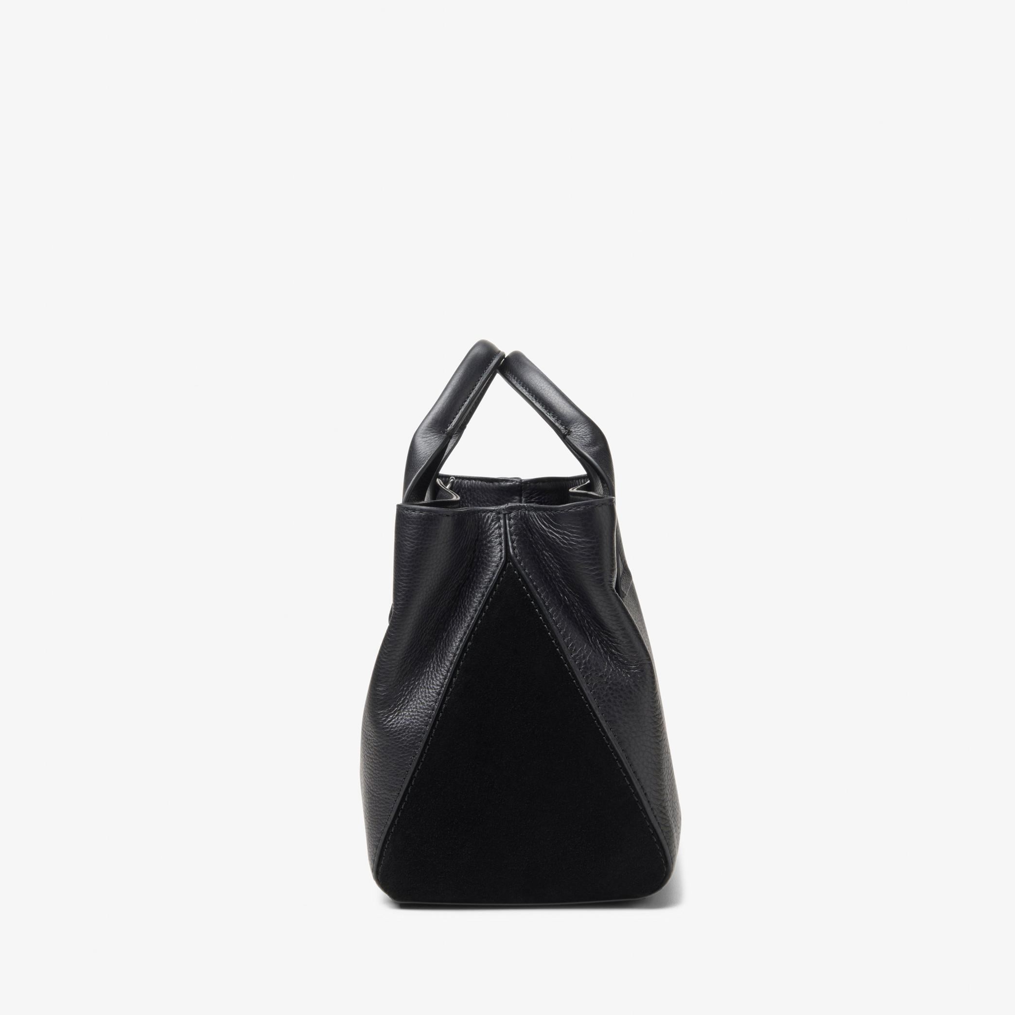 WOMENS The Pimsey Small Black Leather Tote Bag | Clarks Outlet
