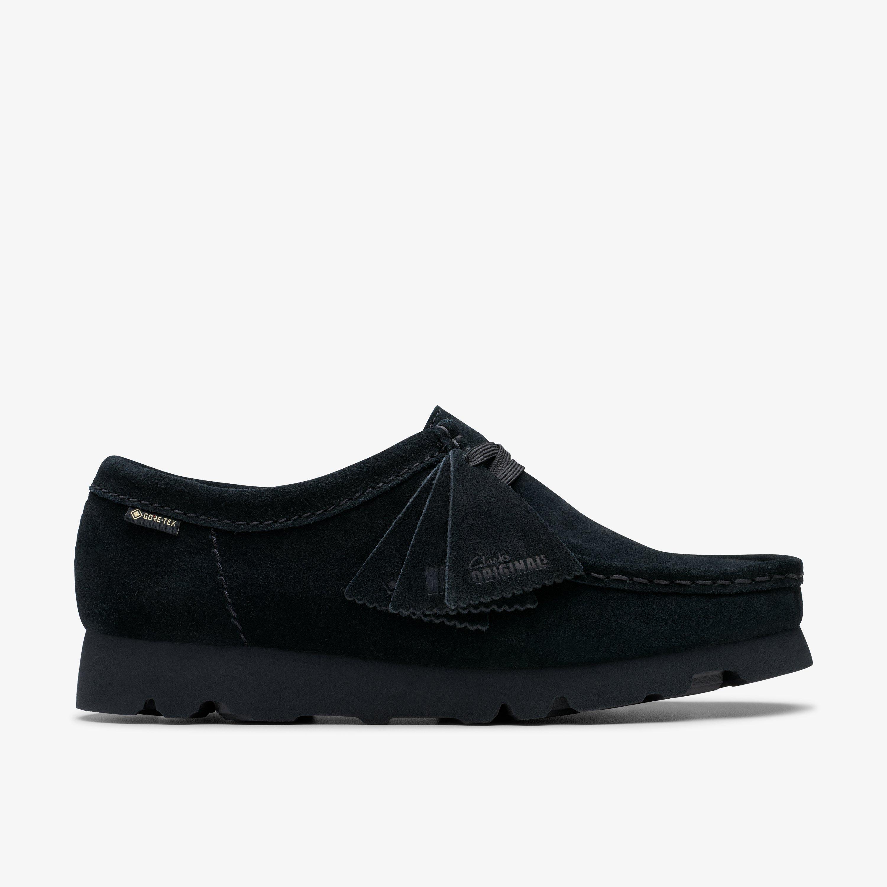 Wallabee Gore Tex en ante negro Zapatos Clarks Originals