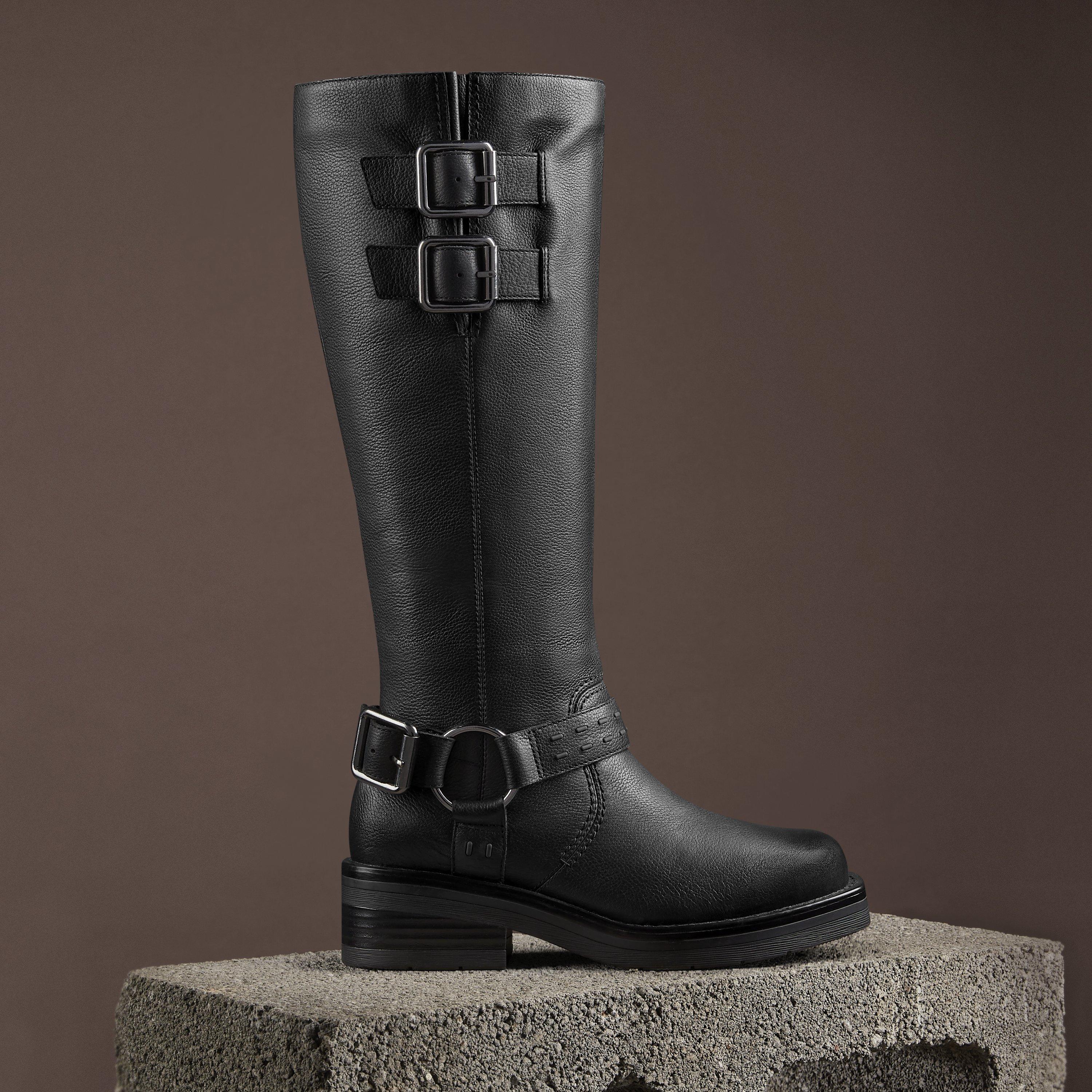 Clarks knee boots online