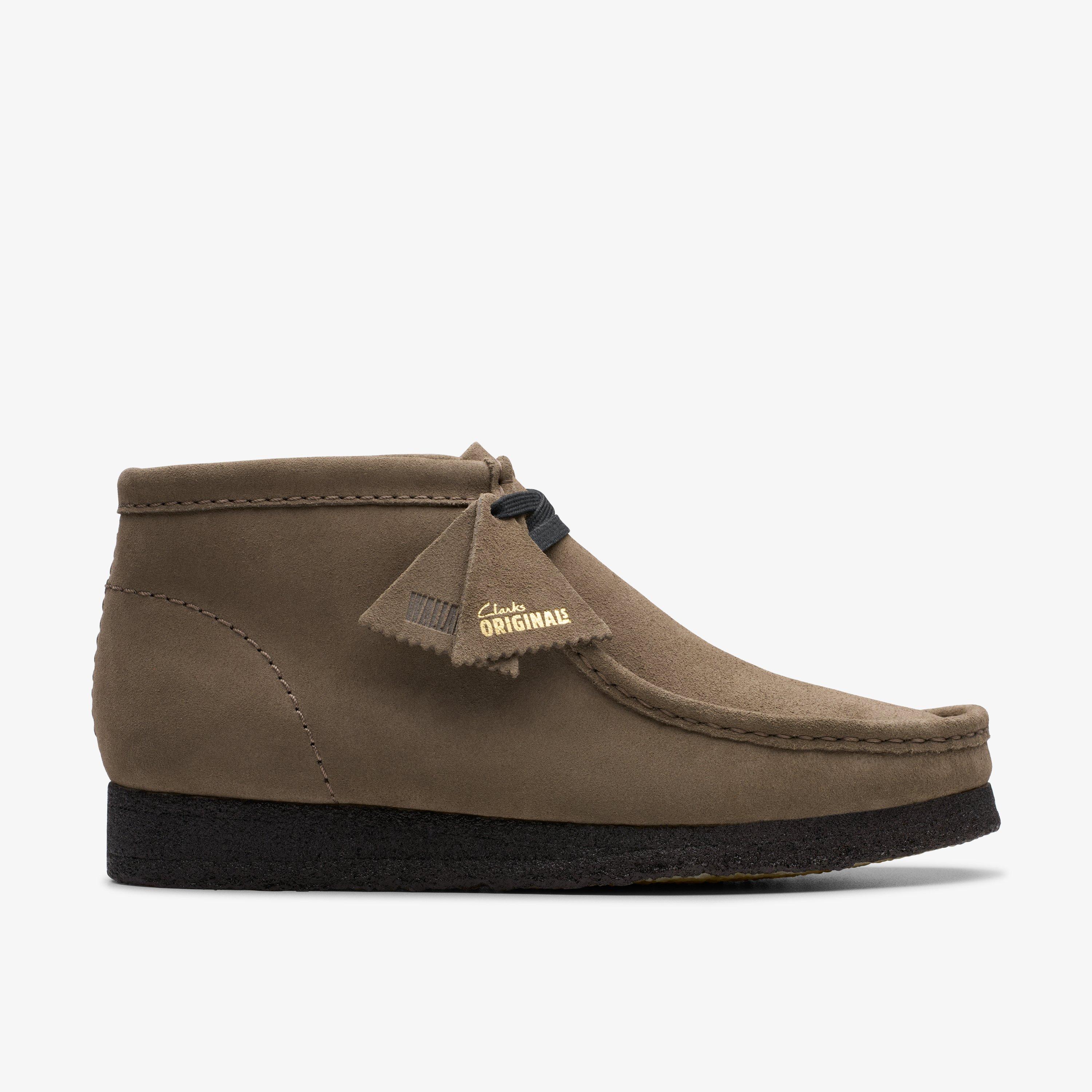 Clarks mens grey boots online