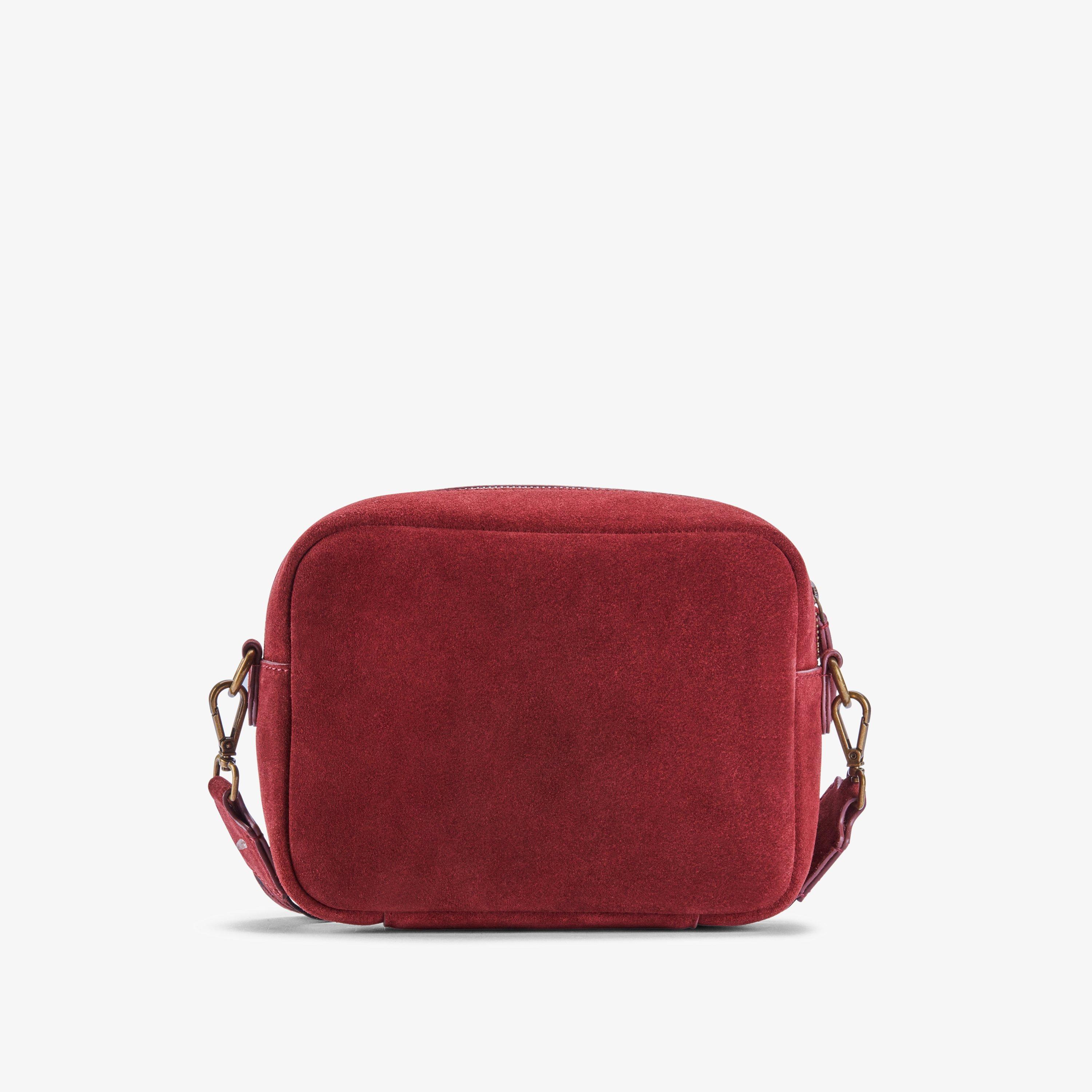 Kierra Strap Maroon Suede Cross Body Bag, view 2 of 4