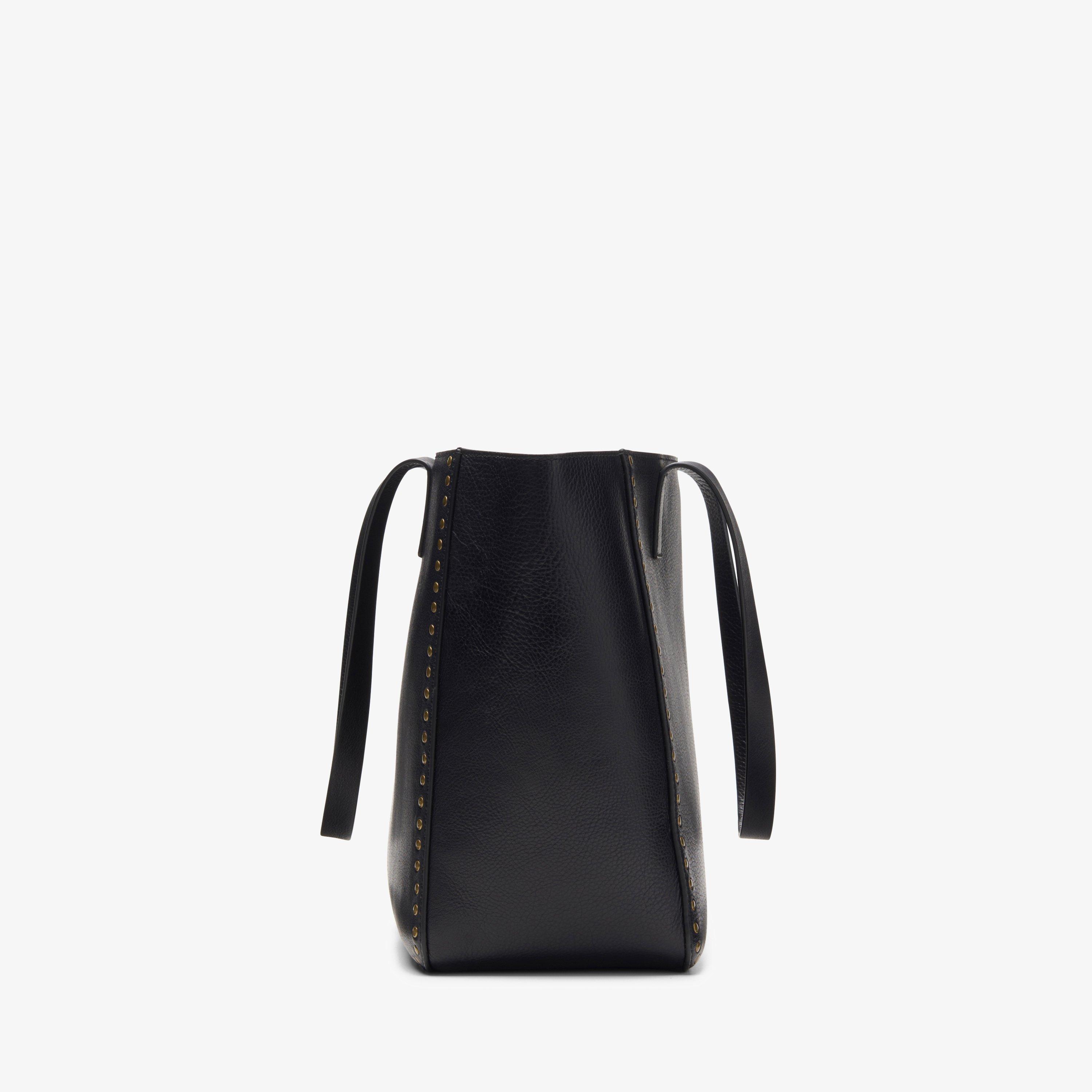 Womens Utility Tote Black Leather Tote Bag Clarks IE