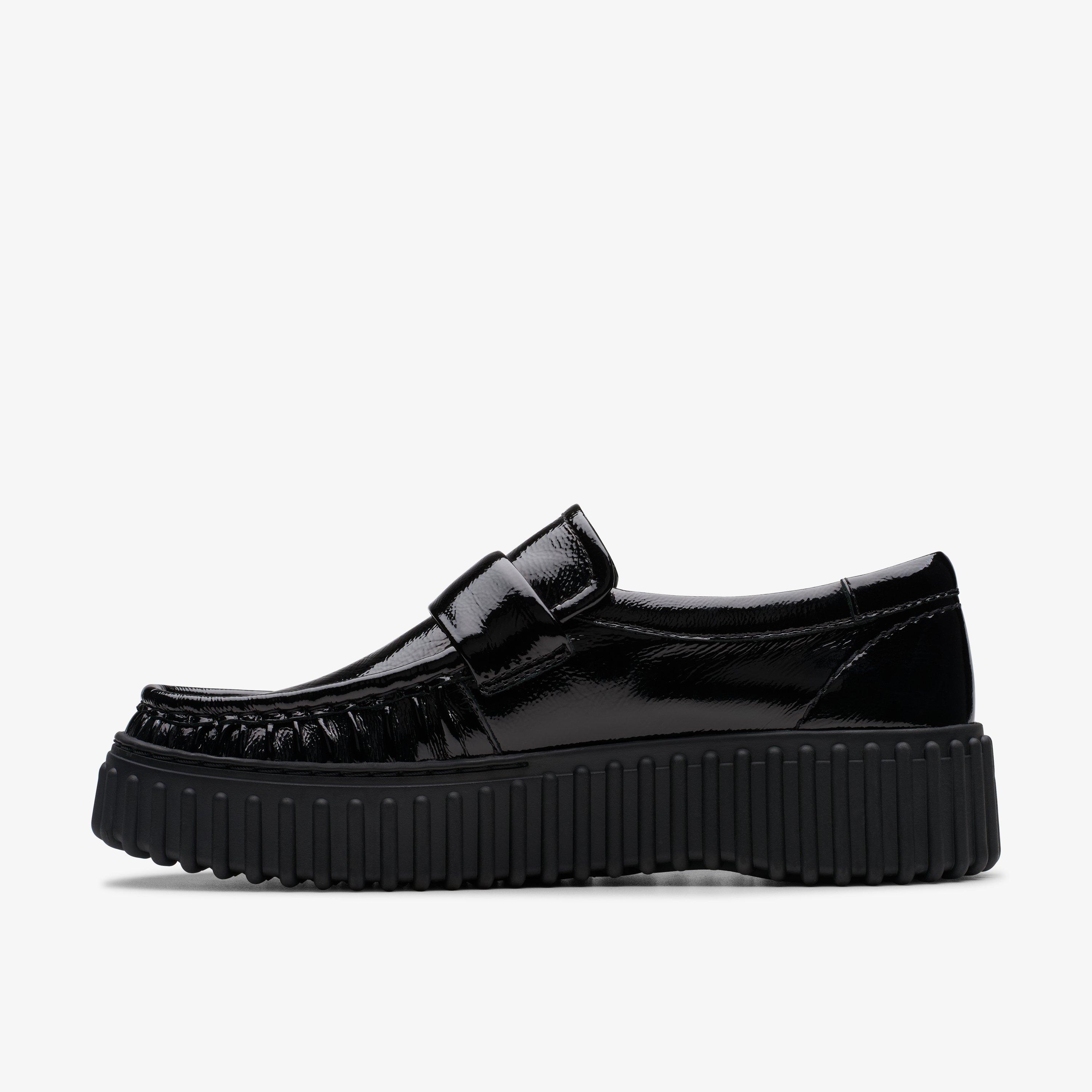 Torhill Mocc Black Patent Loafers Slip Ons, view 7 of 12