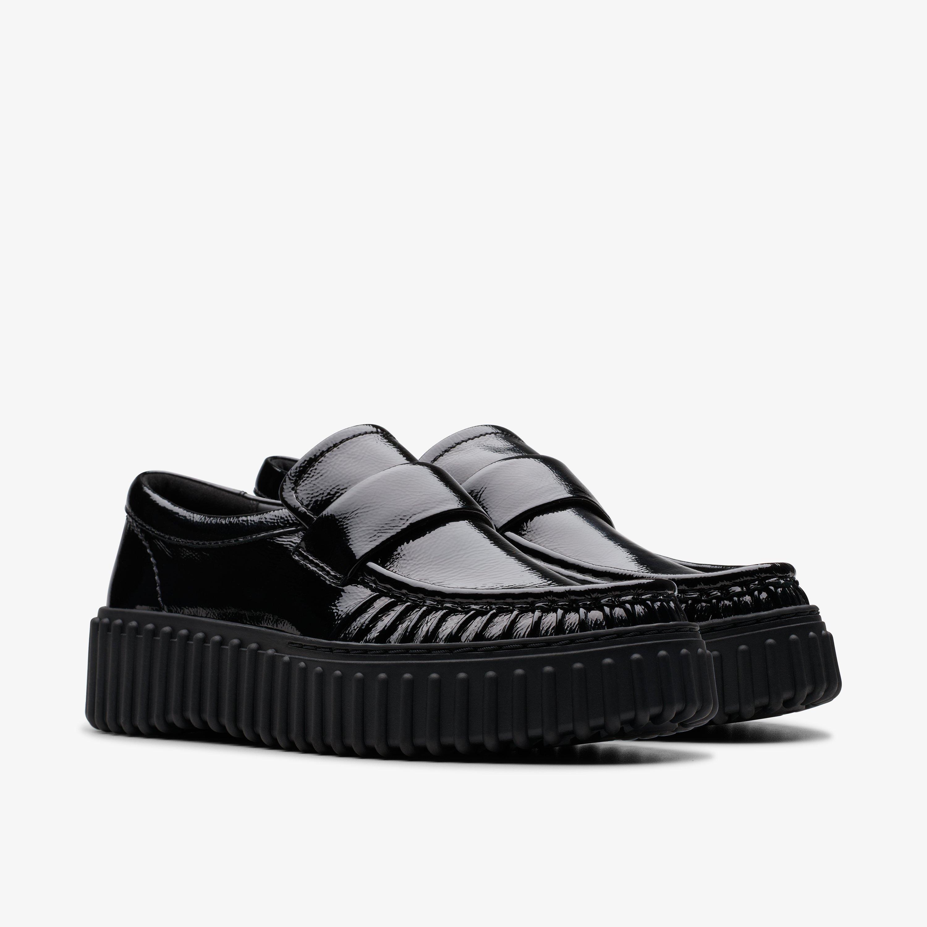 Torhill Mocc Black Patent Loafers Slip Ons, view 9 of 12