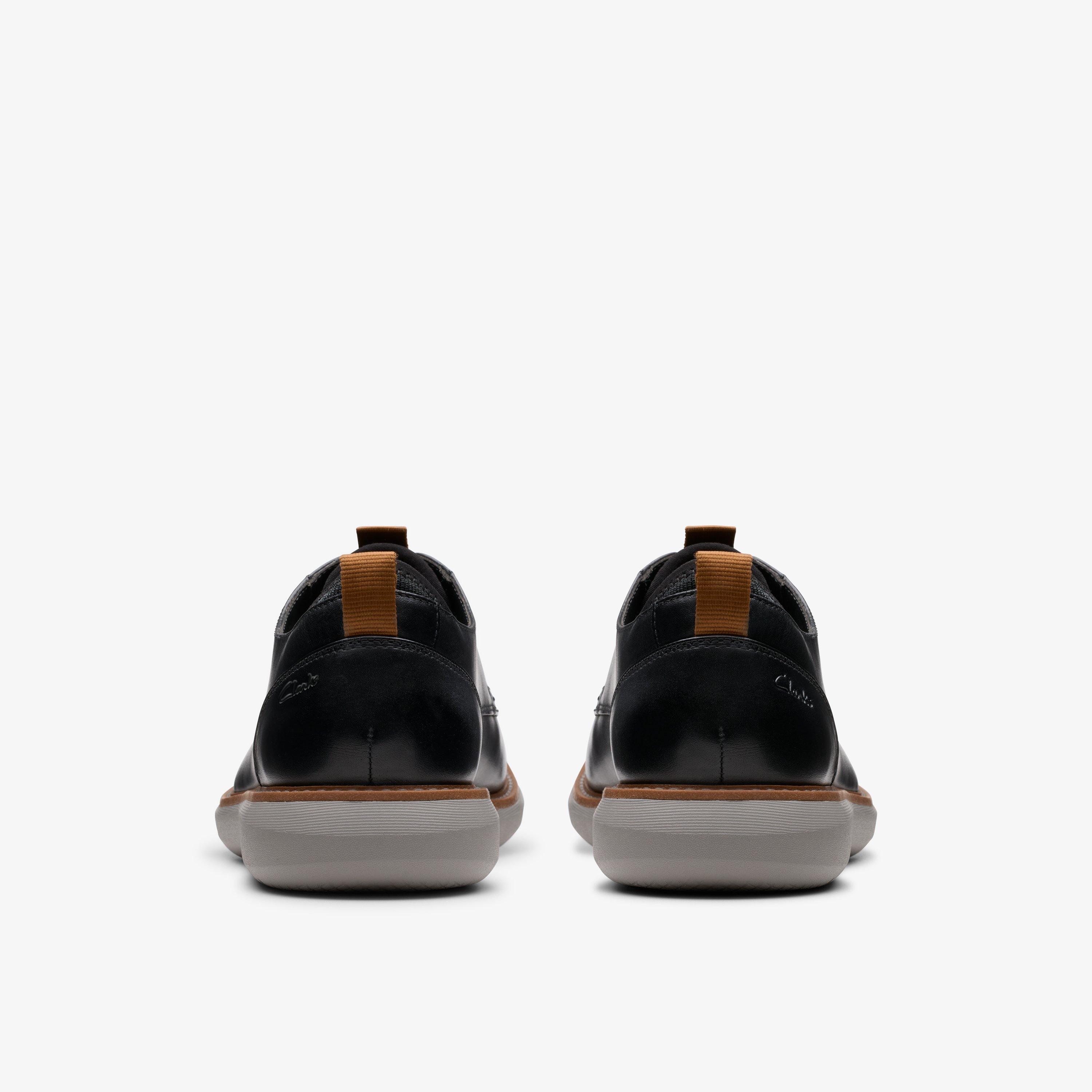 Clarks Black Leather Oxfords And Derbies
