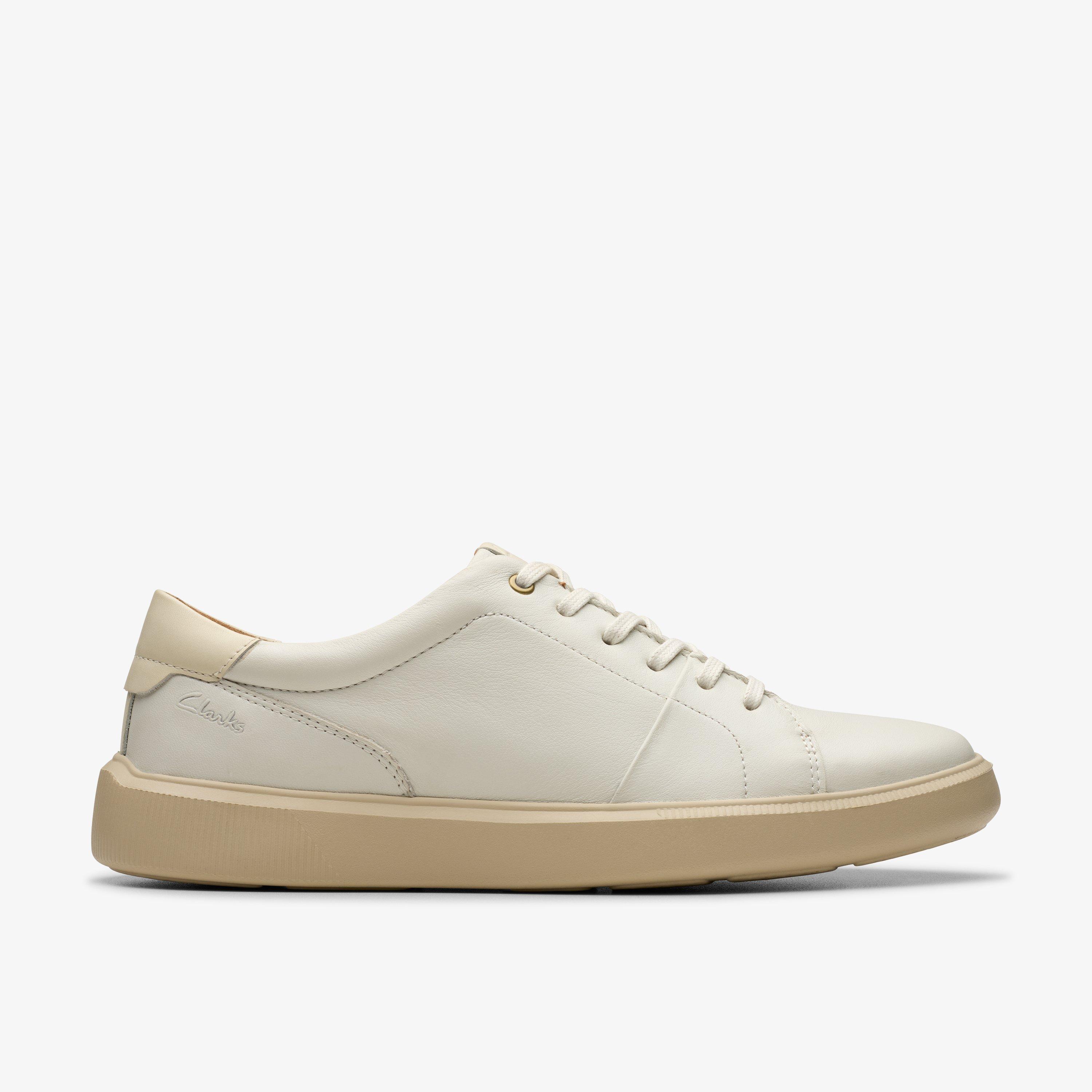 Mens Brodin Lace White Leather Shoes | Clarks UK