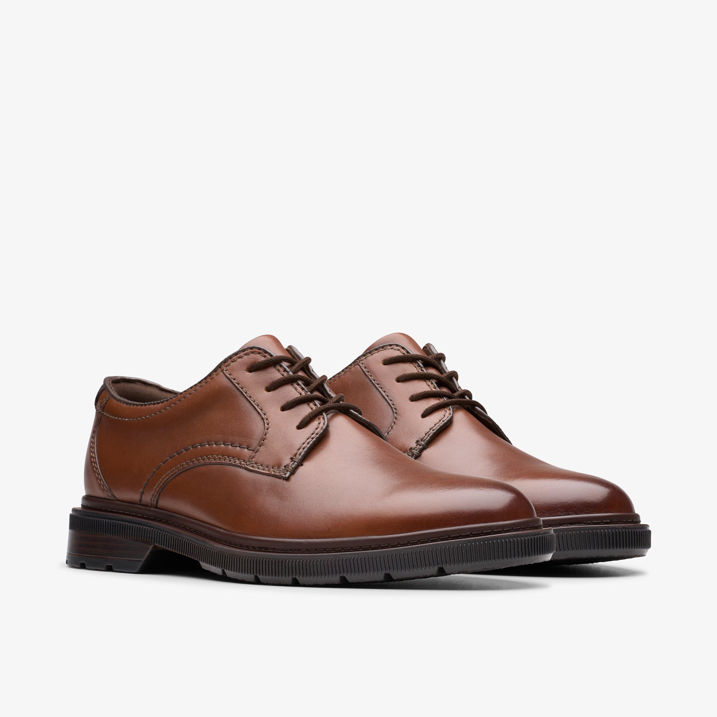 Clarks Derby de Burchill - Heren, Bijenwas leer, 42.5 EU