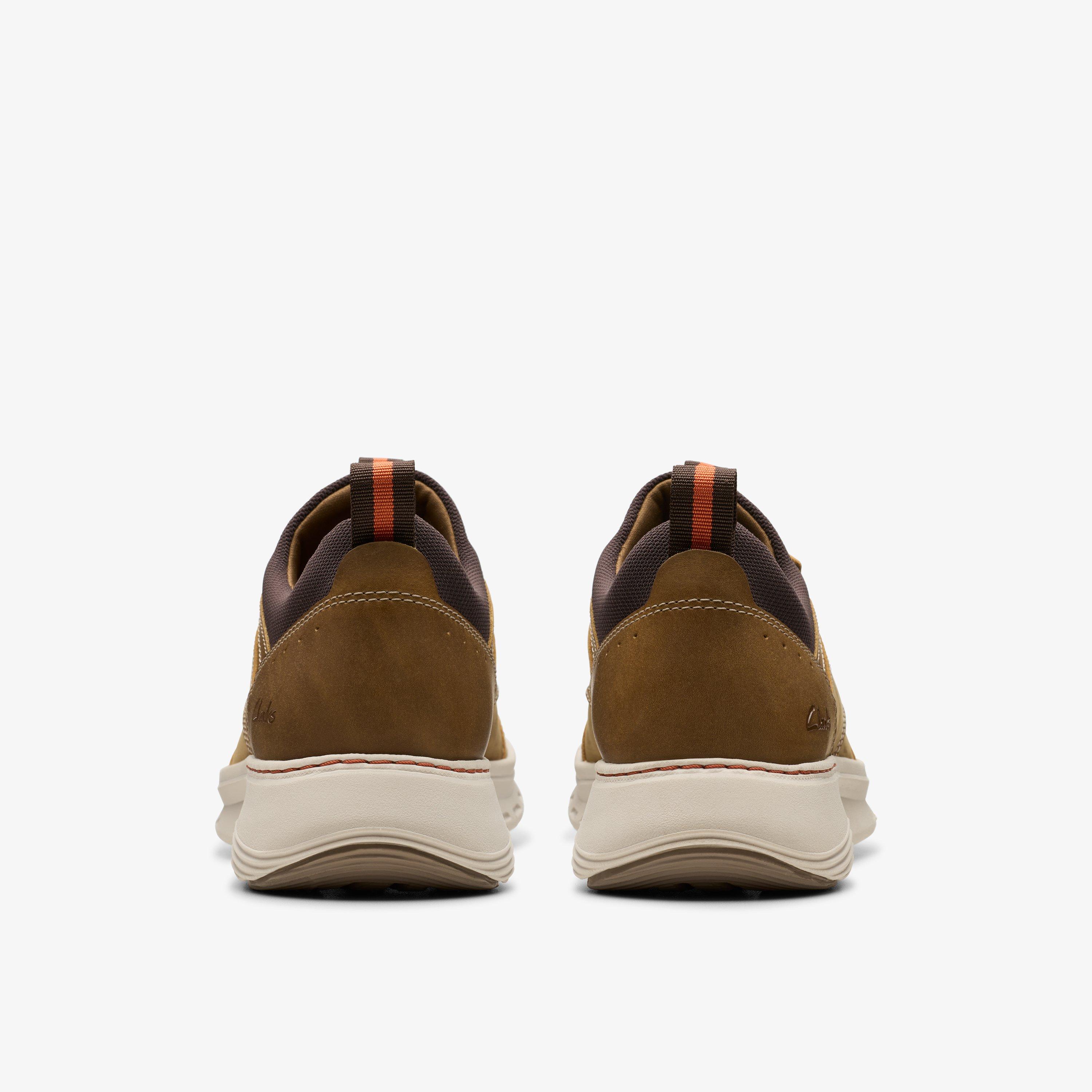 Men's Motion Trek EZ Dark Tan Leather Sneaker | Clarks