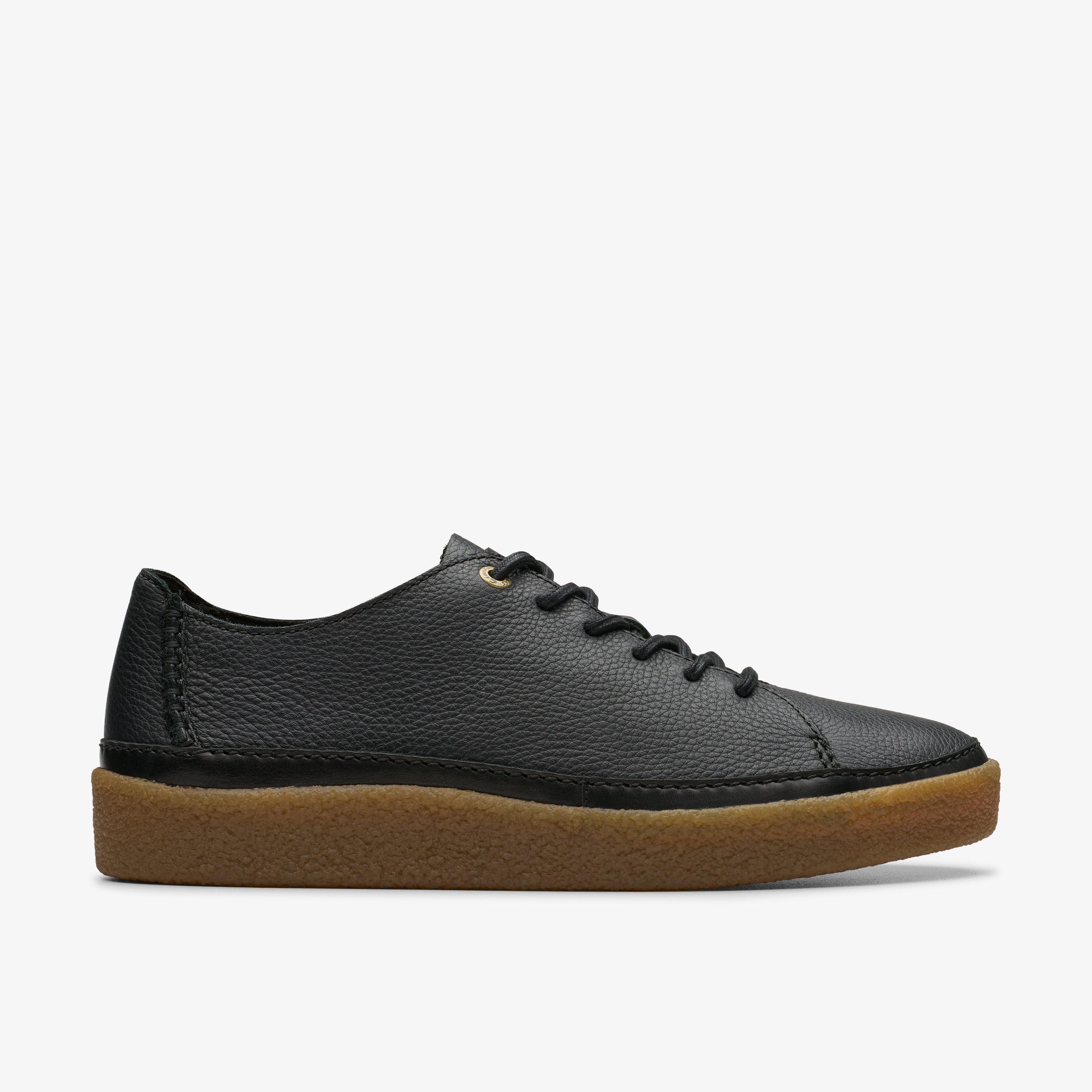 Mens Oakpark Low Black Leather Laces | Clarks Outlet