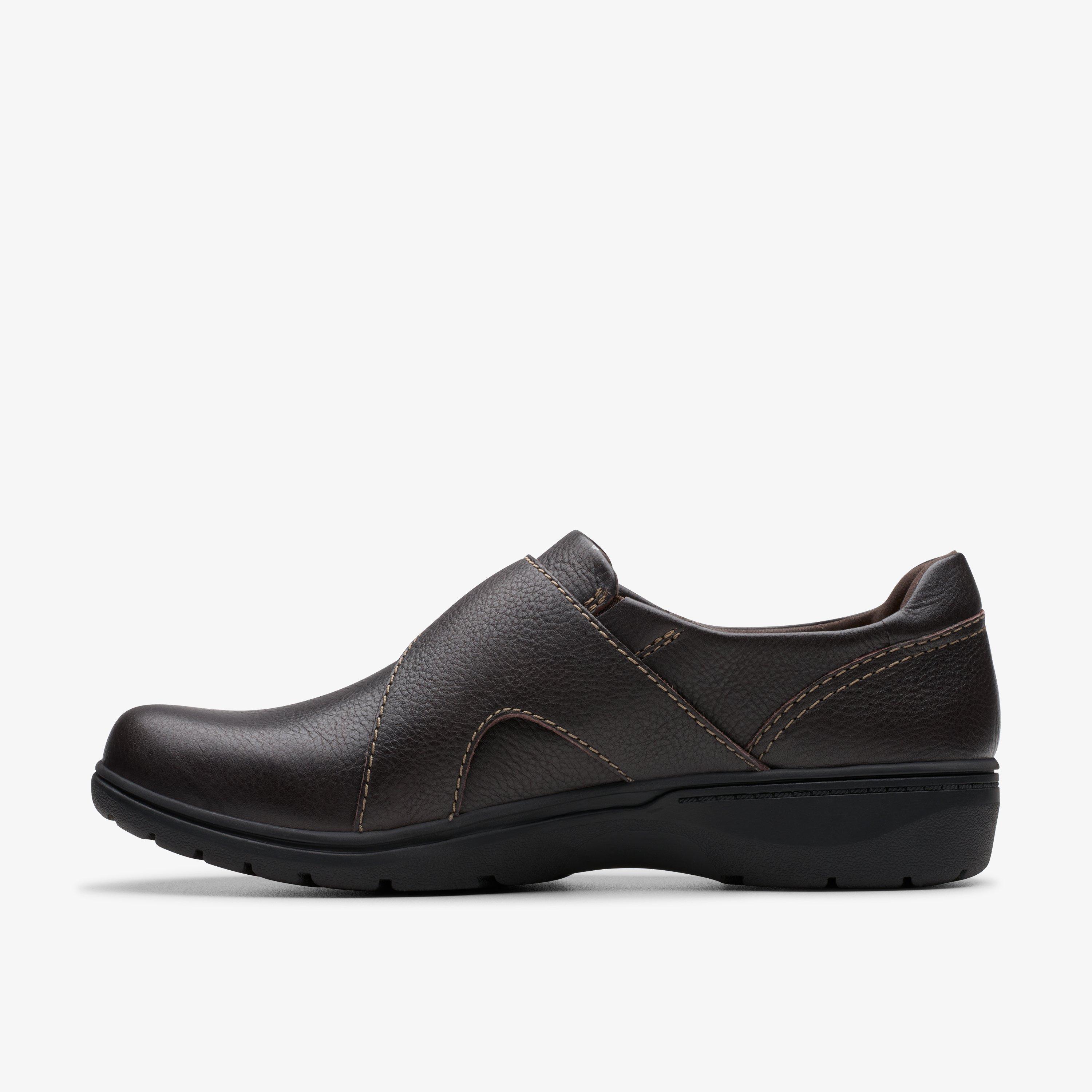 Carleigh Jazz Chocolate Leather Slip-Ons, view 2 of 6
