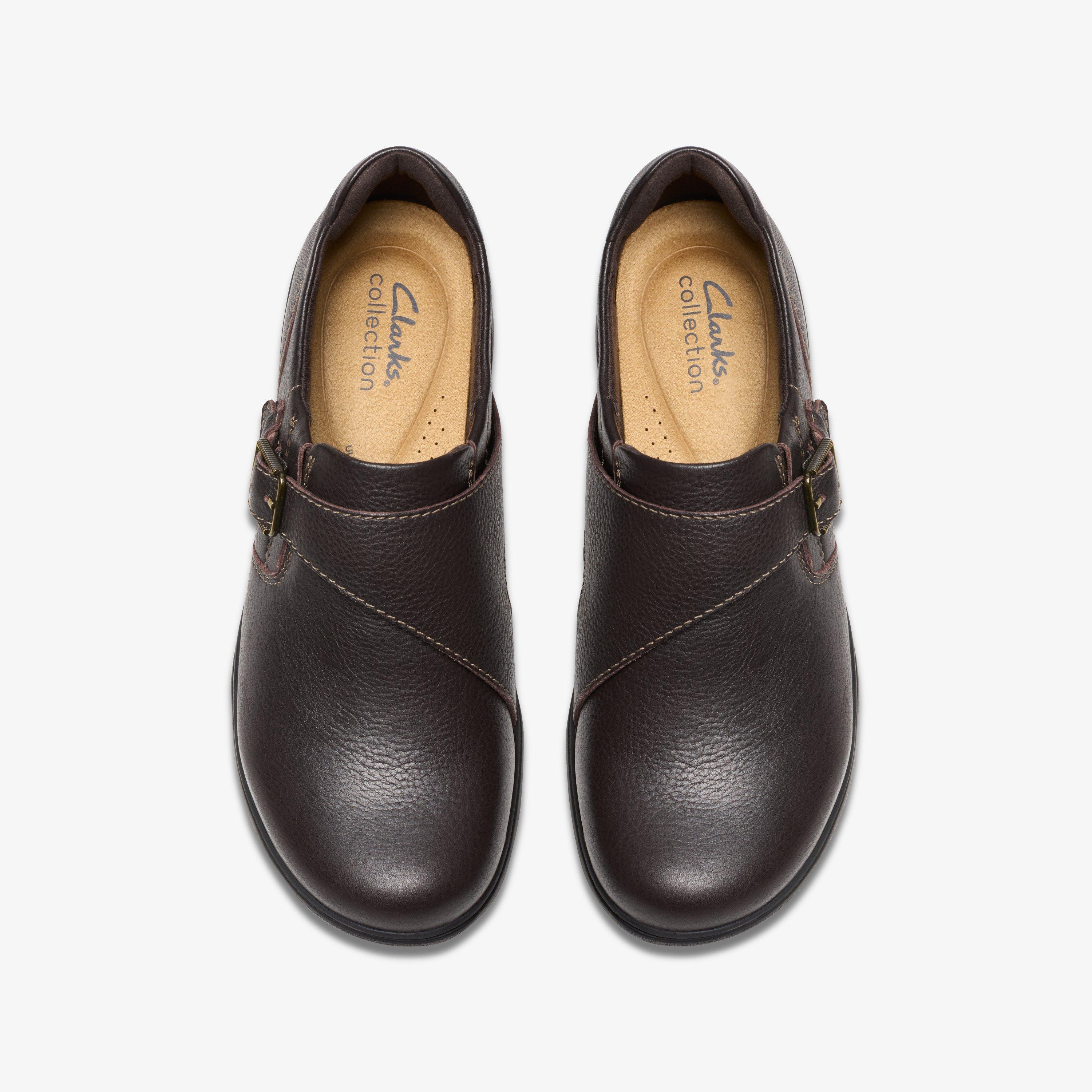 Carleigh Jazz Chocolate Leather Slip-Ons, view 6 of 6
