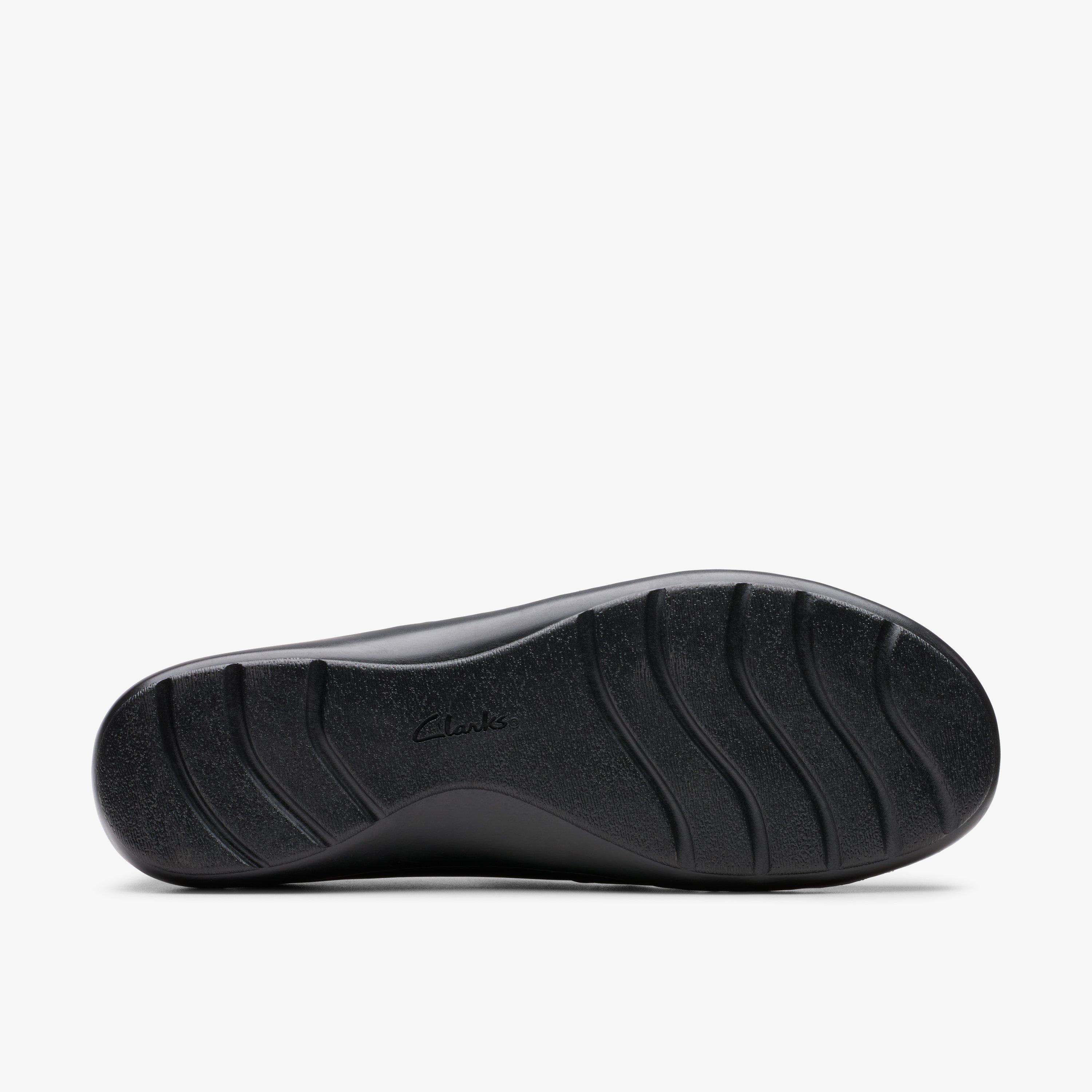 Cora Aubrie Black Leather Slip Ons, view 3 of 6
