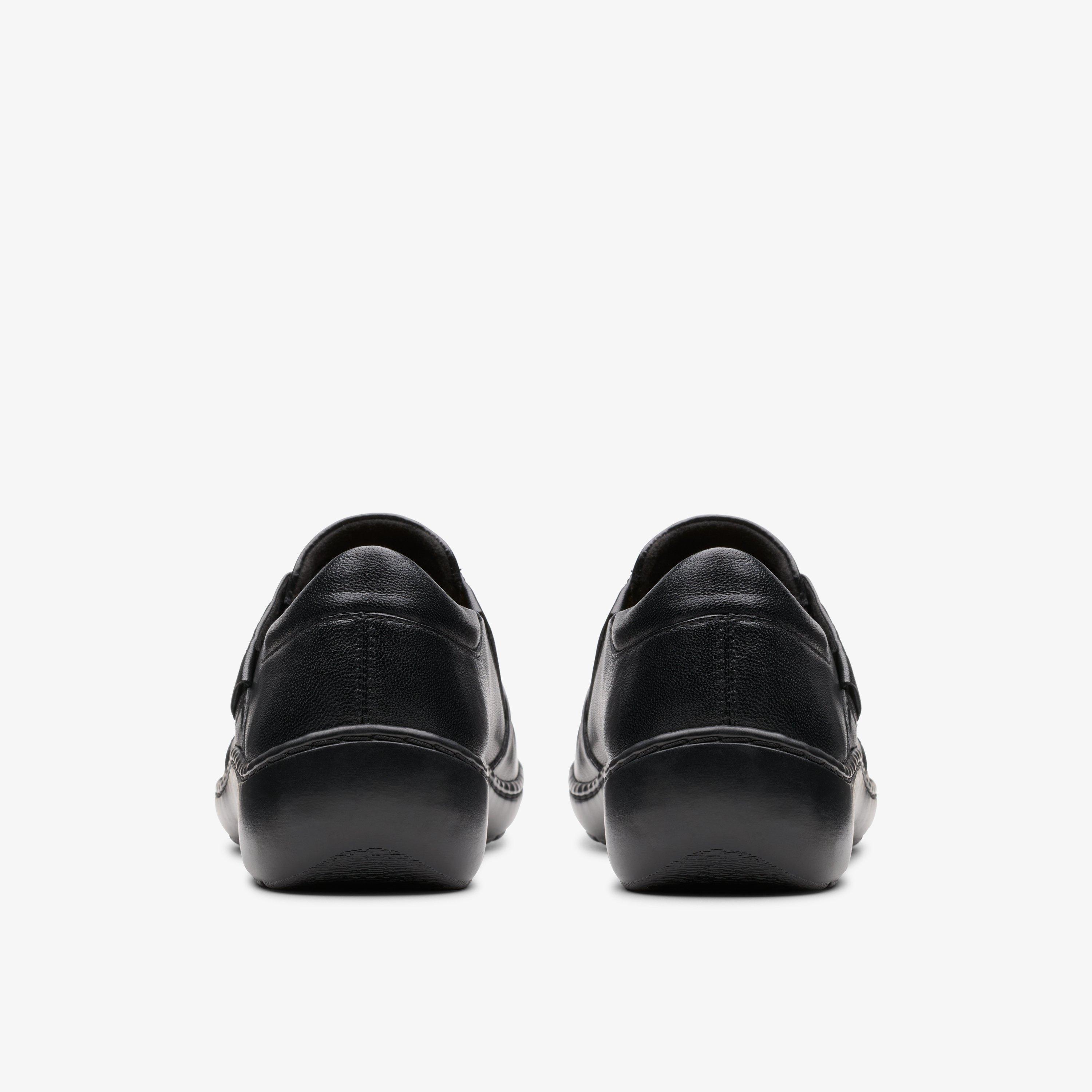 Cora Aubrie Black Leather Slip Ons, view 5 of 6