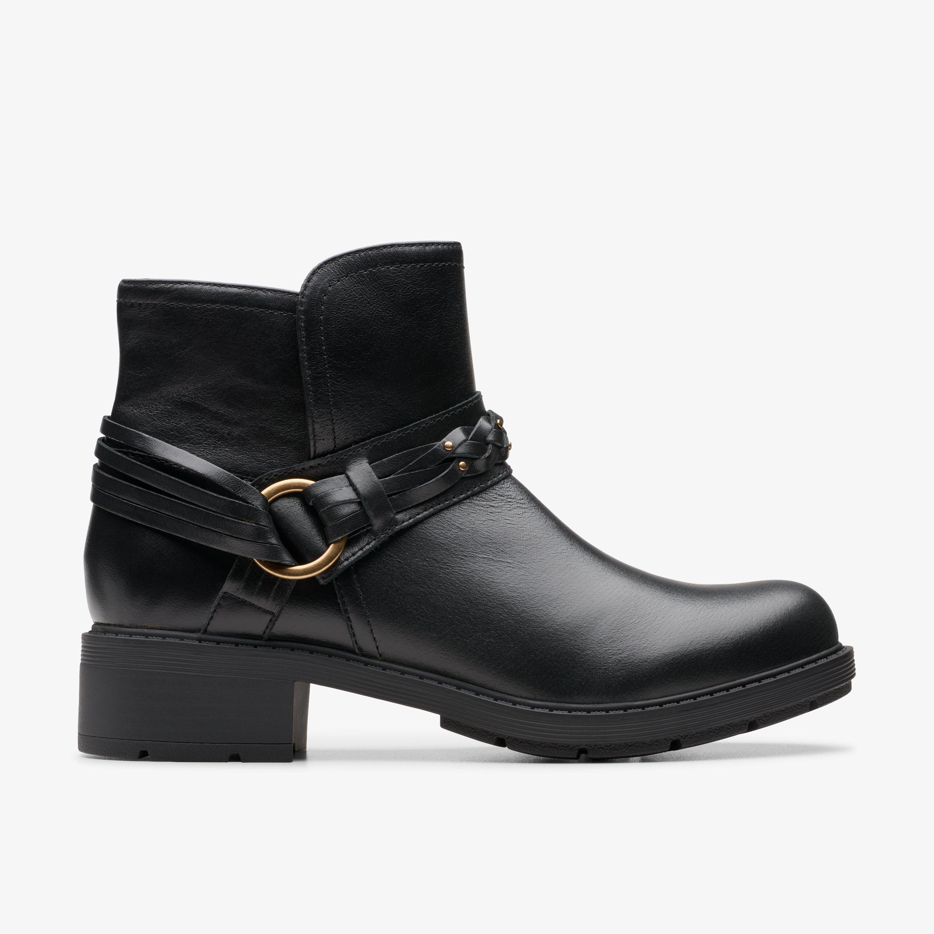 Clarks ankle boots leather hotsell