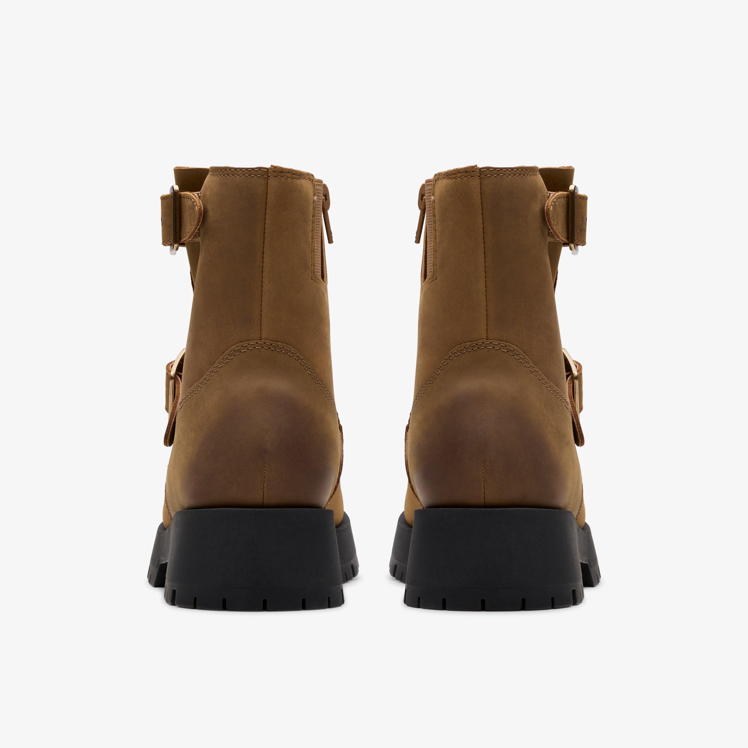 Ledwick Haley Dark Sand Oily Ankle Boots, view 5 of 6