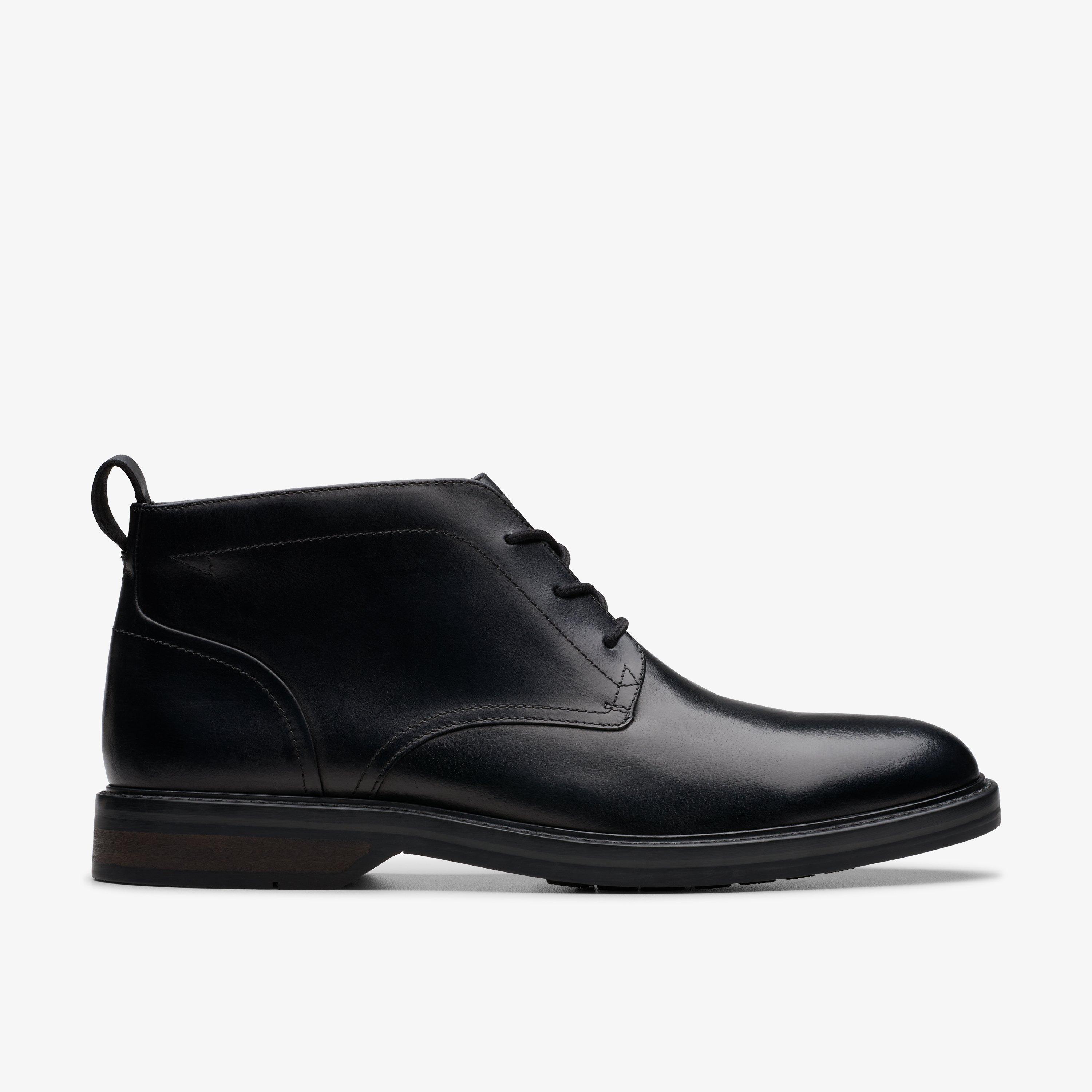 Clarks chukka black on sale