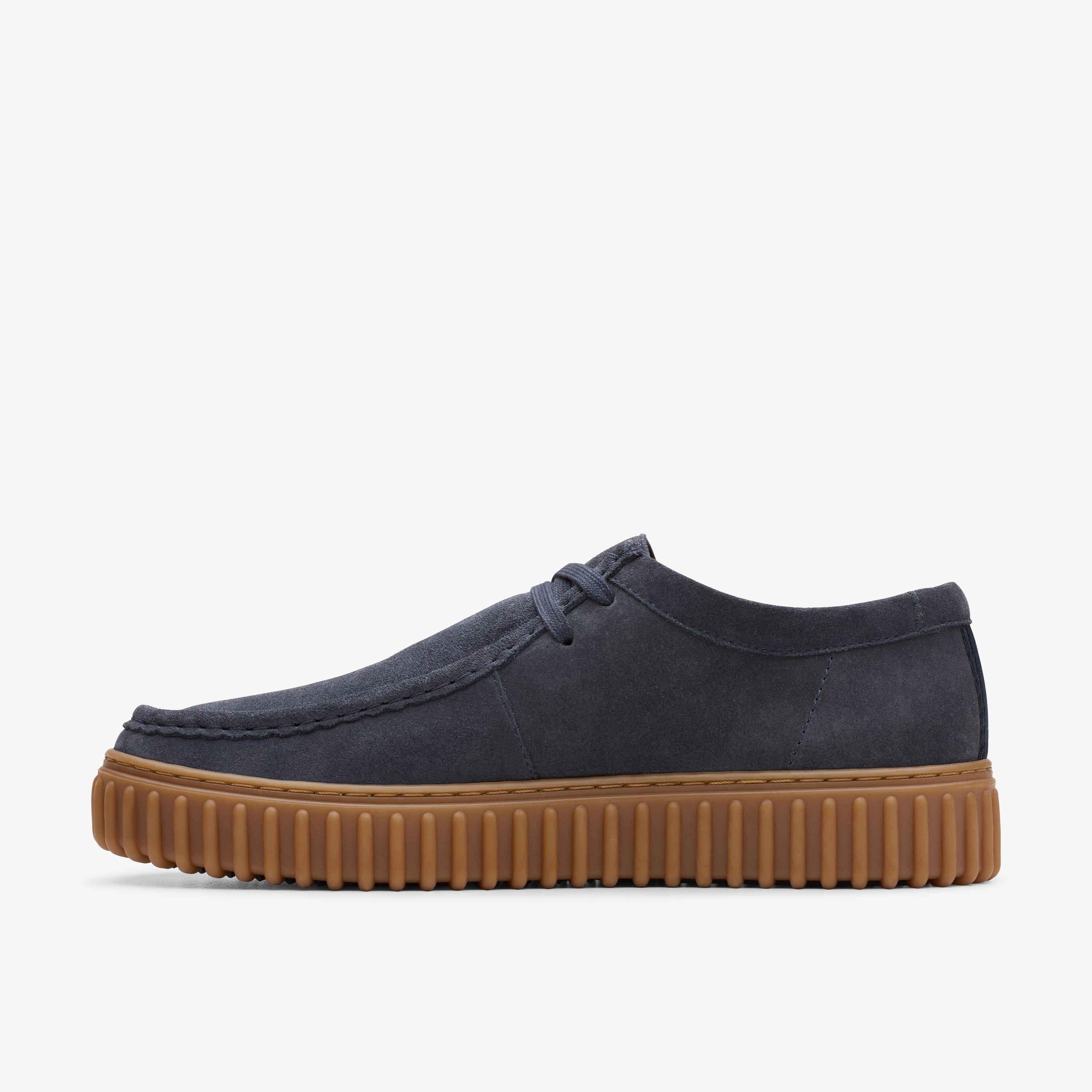 Torhill Lo Navy Suede Moccasins, view 2 of 6