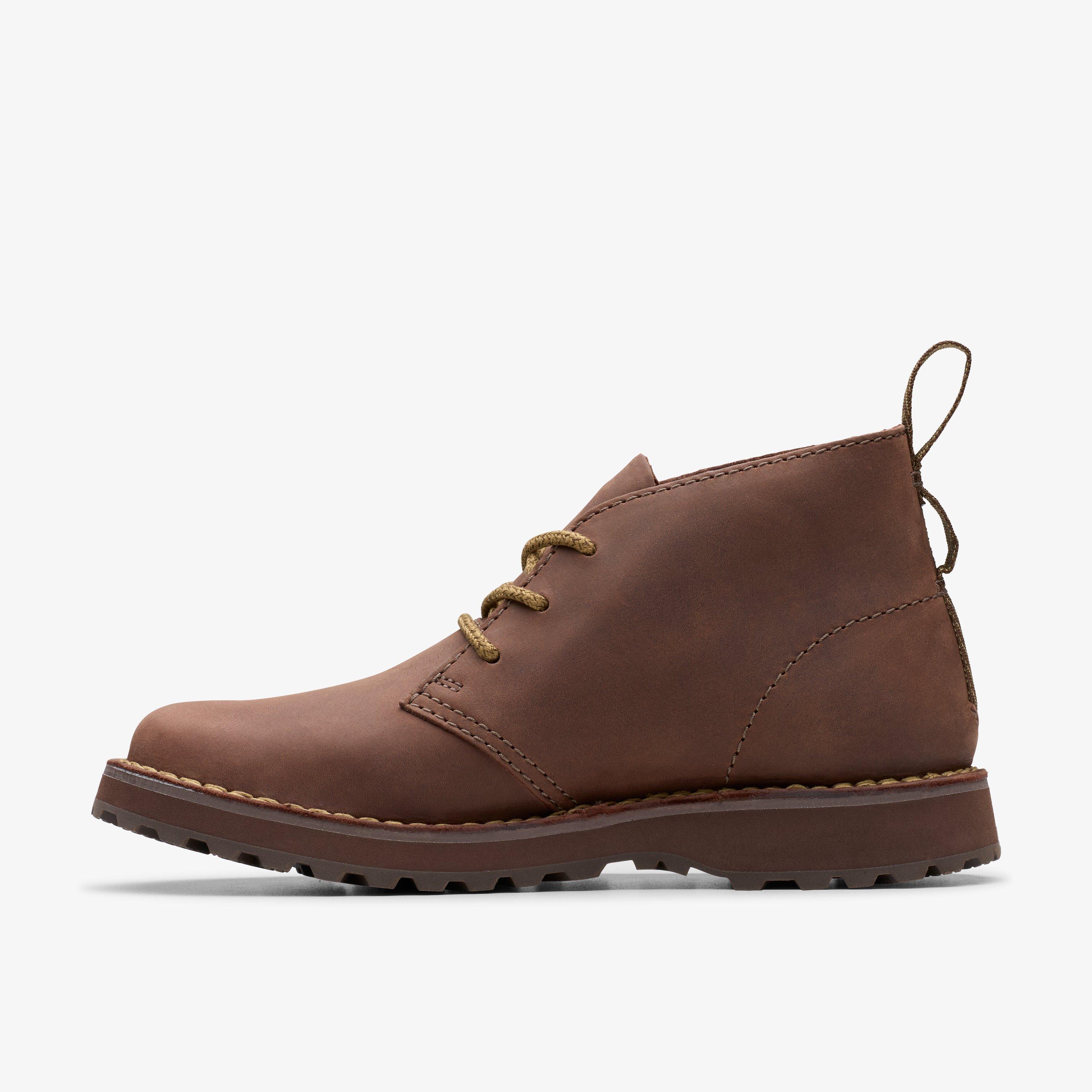 Mens Solsbury Desert Boot Dark Brown Leather Shoes