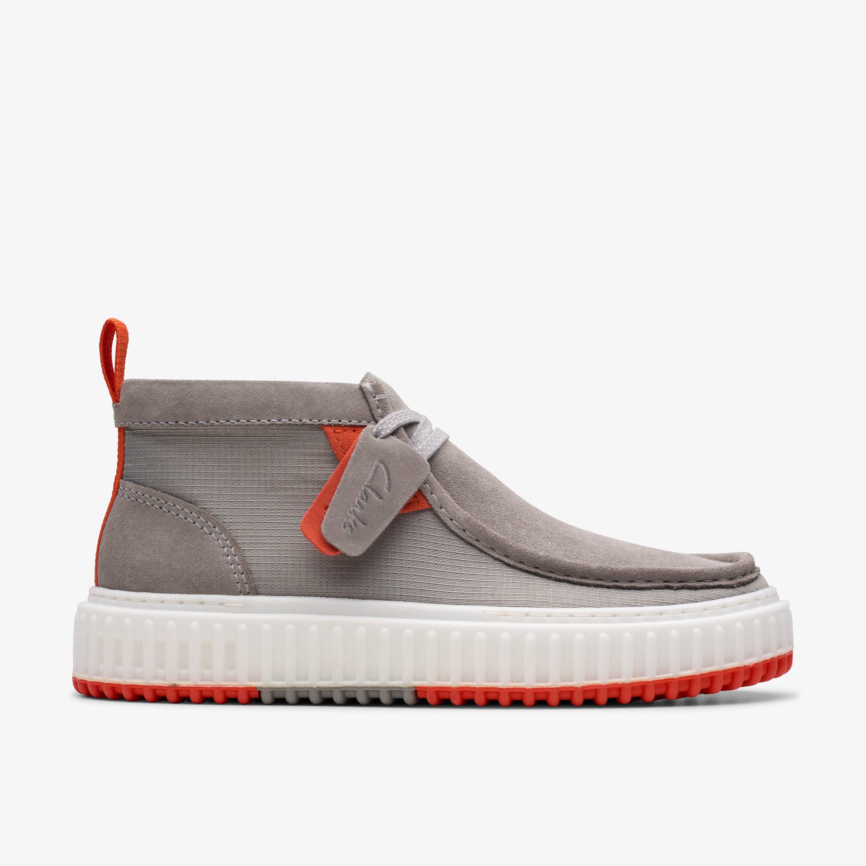 Mens Torlite Hi Grey Combination Shoes | Clarks US