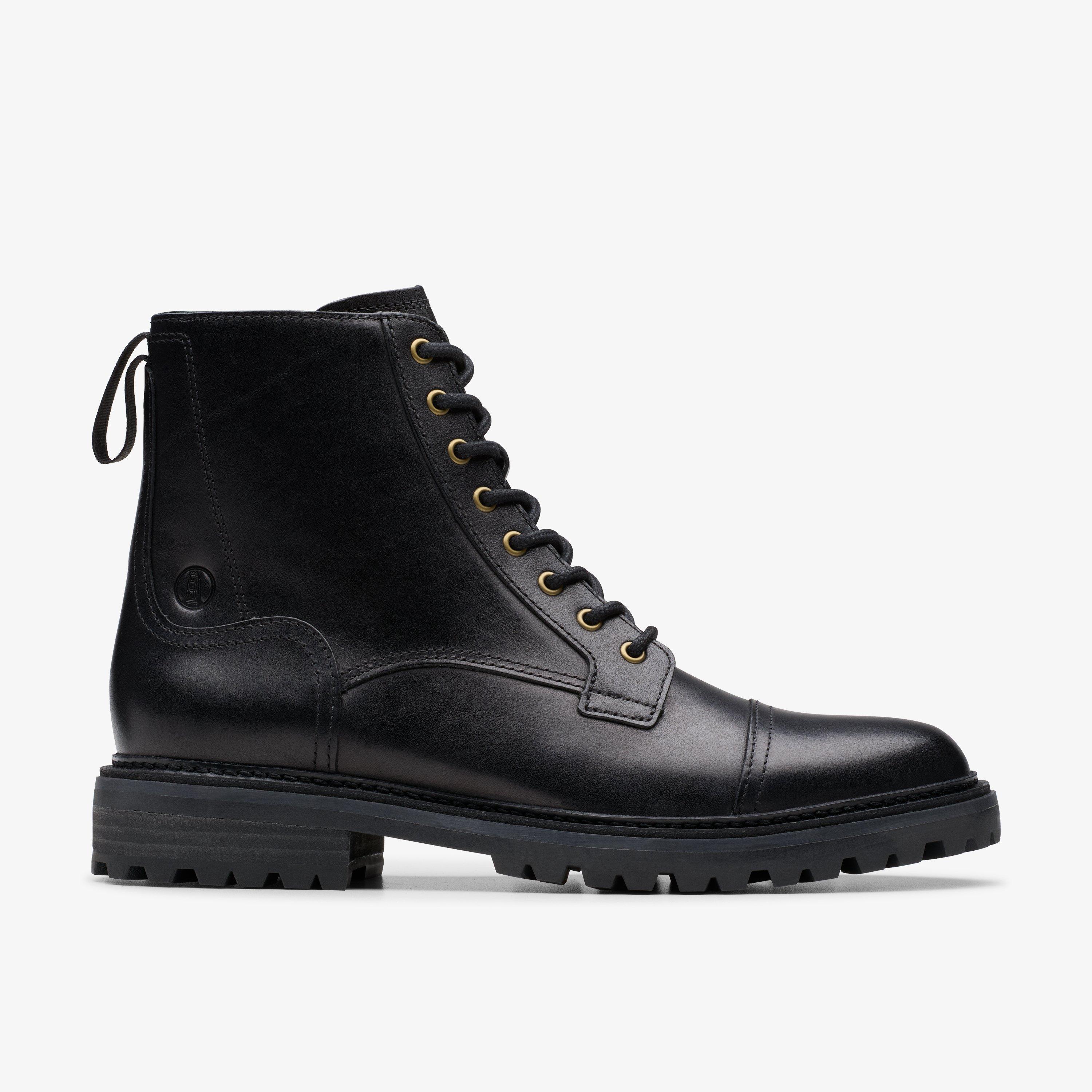 Clarks black boots online