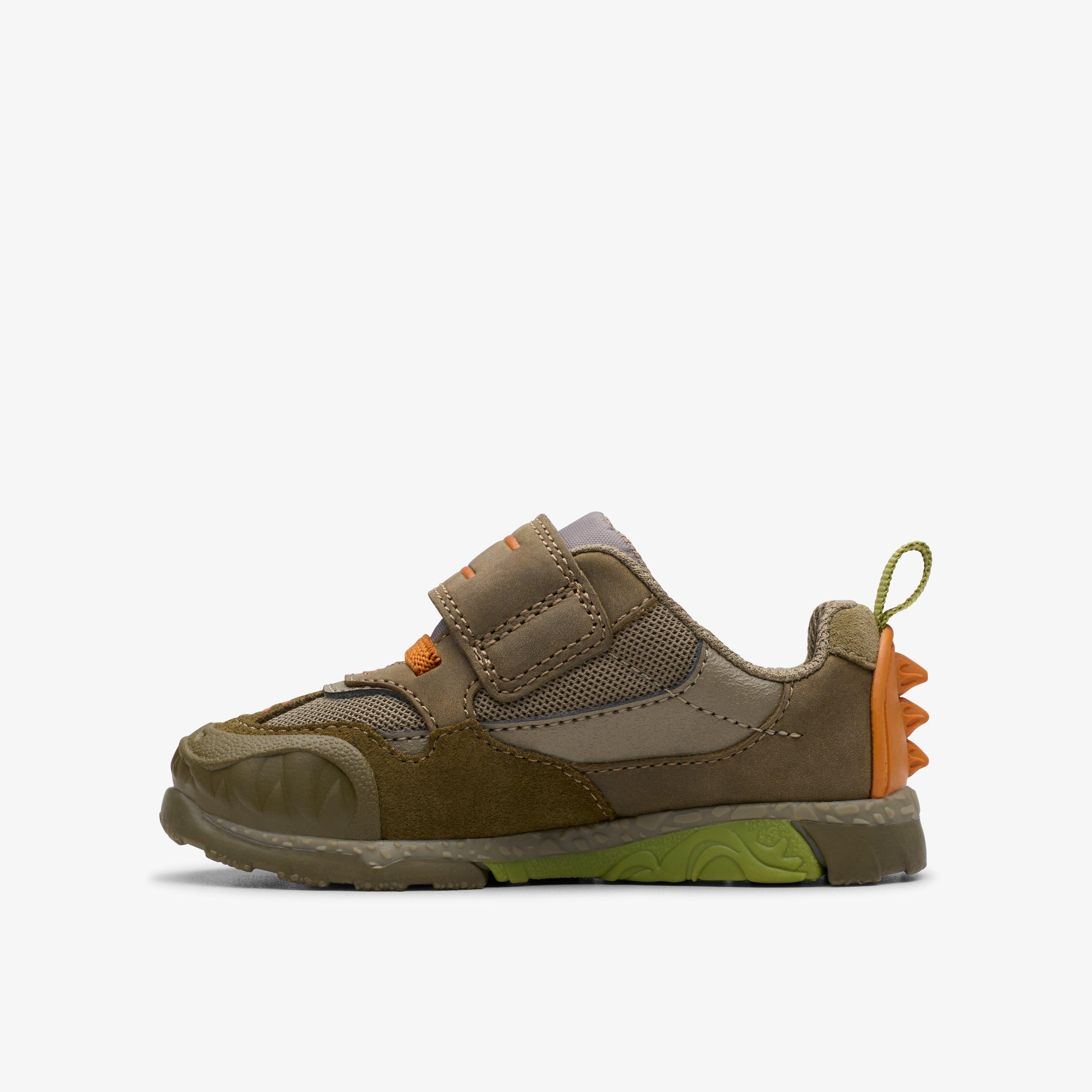 Steggy 2 See Toddler Khaki Trainers Riptape, view 2 of 7