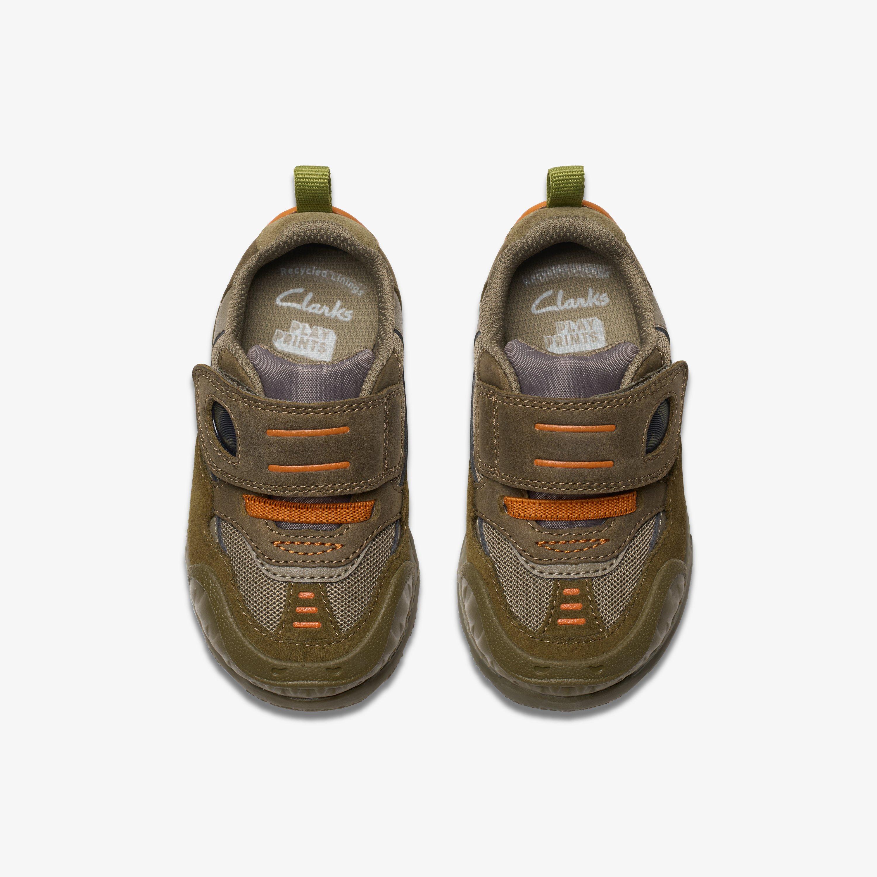 Steggy 2 See Toddler Khaki Trainers Riptape, view 6 of 7