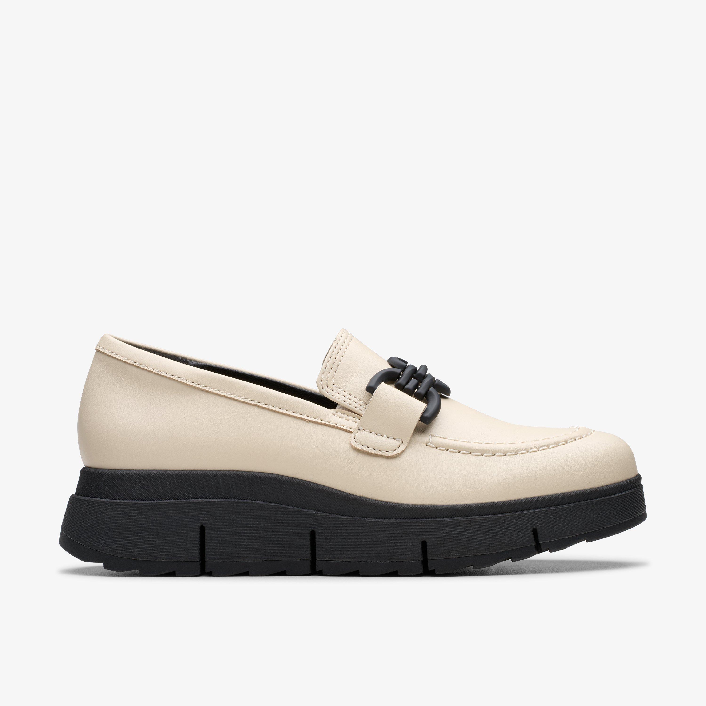 Womens Loriini Izzy Cream Leather Loafers | Clarks US