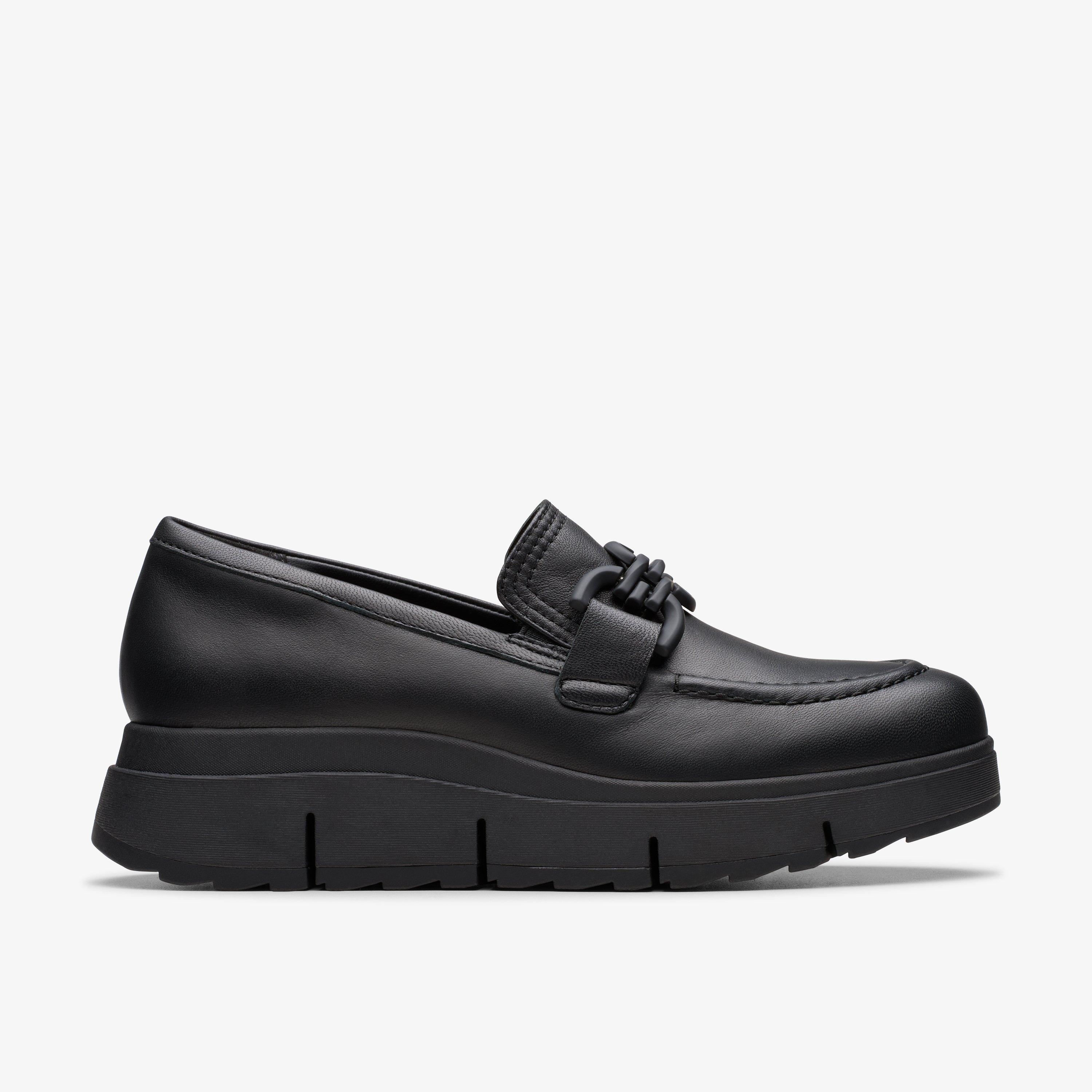 Womens Loriini Izzy Black Leather Loafers | Clarks US