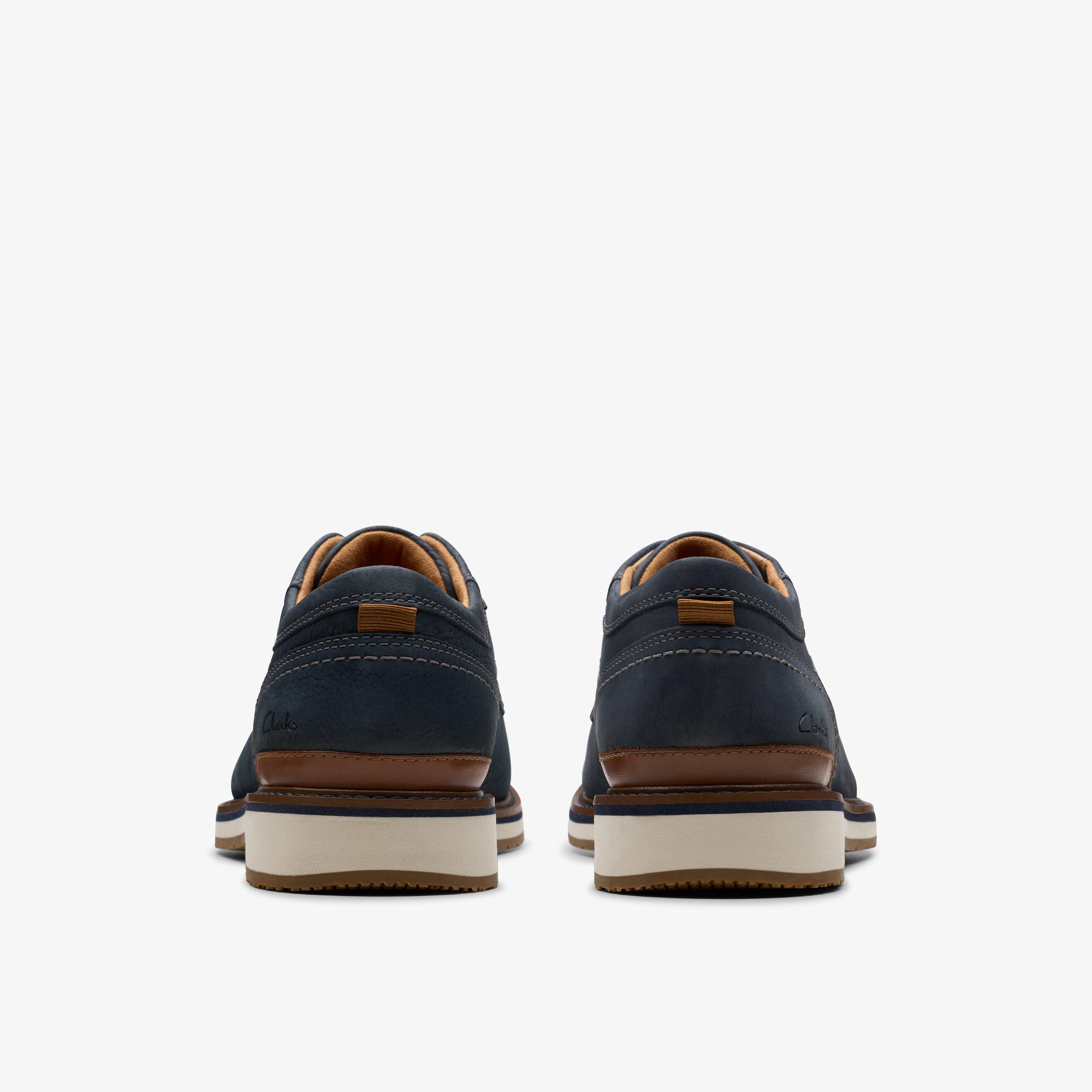 Zapatos Clarks Monahan Oxford Hombre – Sand Nubuck, Suela Antideslizante, Plantilla EVA, Talla 44 EU
