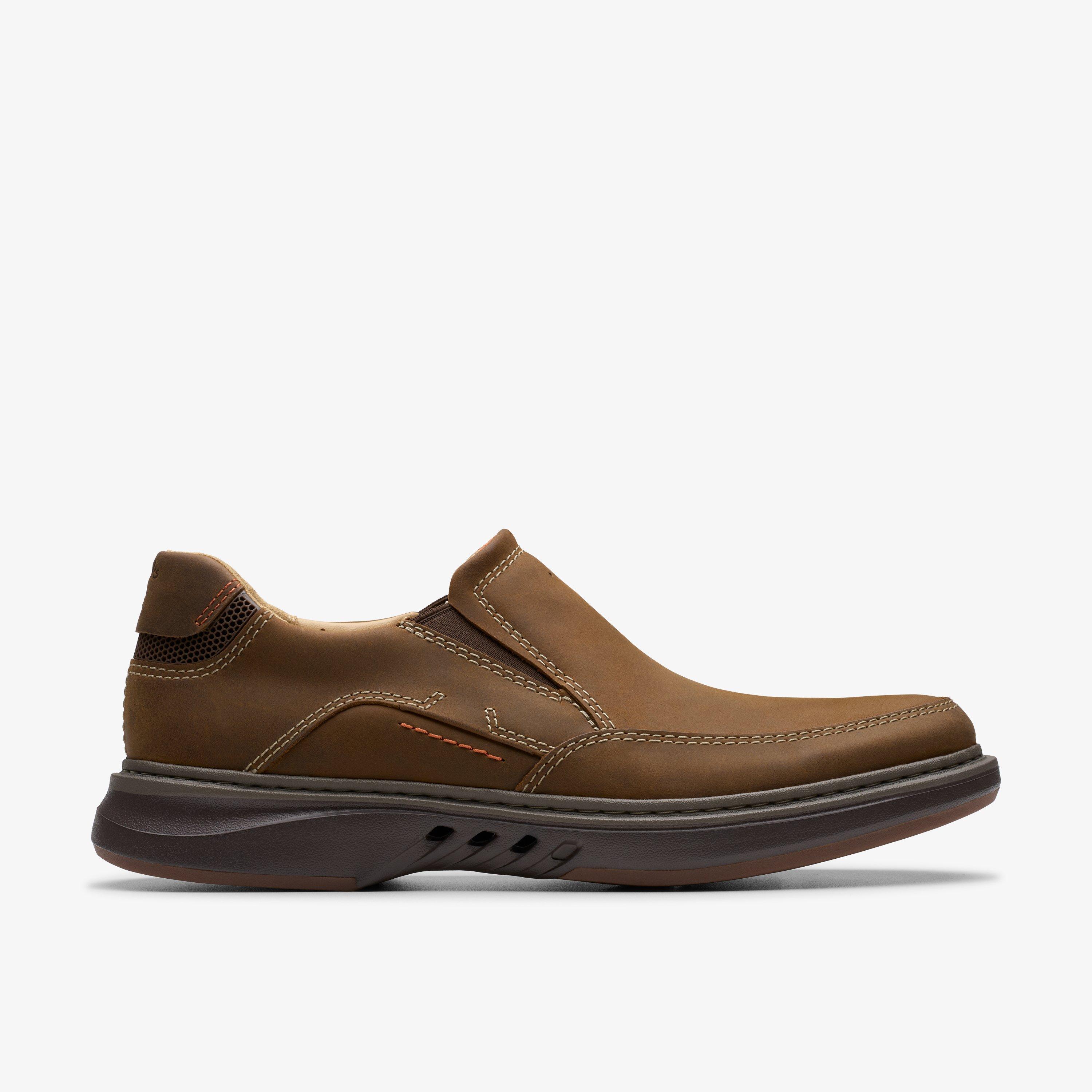 Mens Un Briley Step Beeswax Leather Loafer Shoes