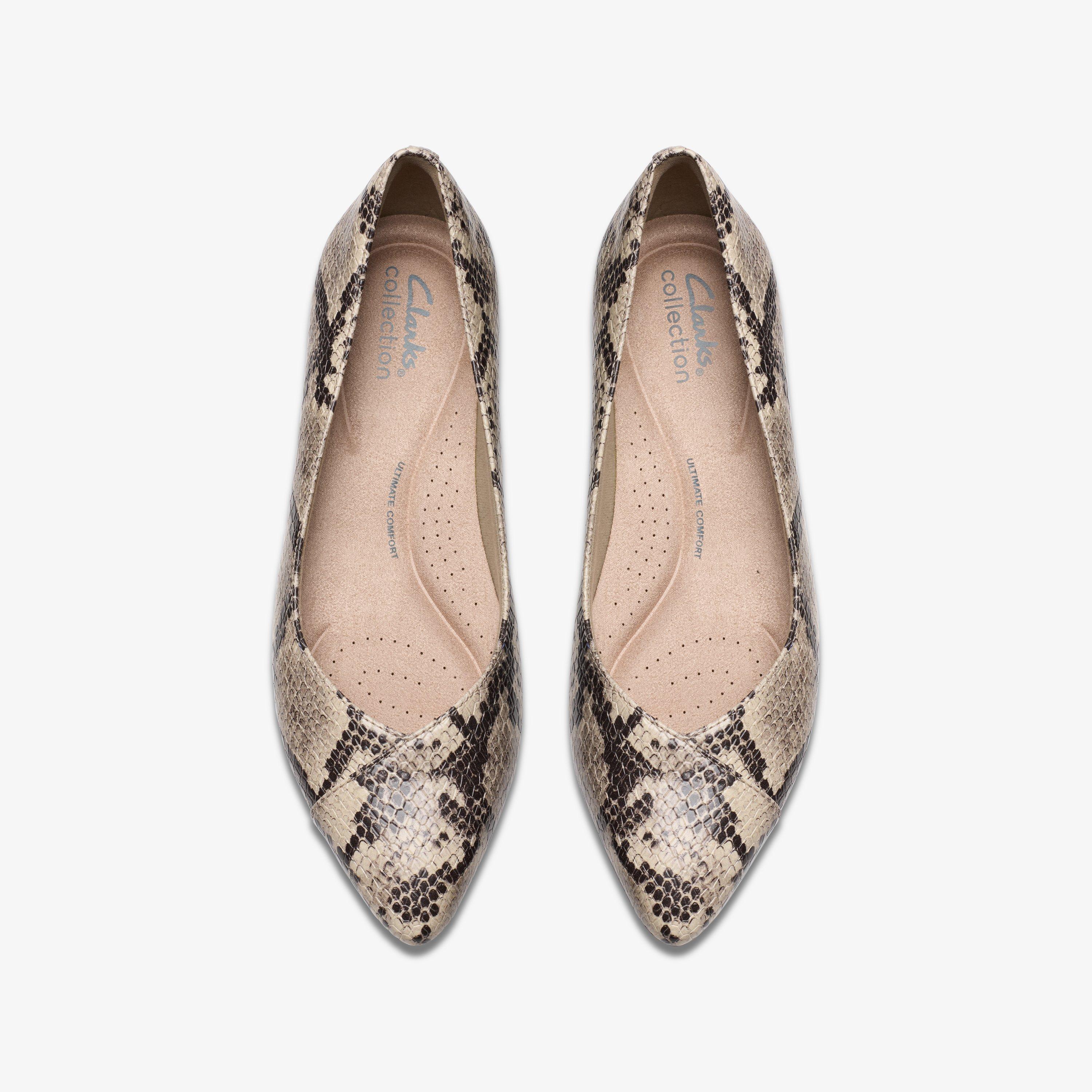 Clarks Ballerine Natalyn Wish Donna, Peltro scuro metallizzato sintetico, 5