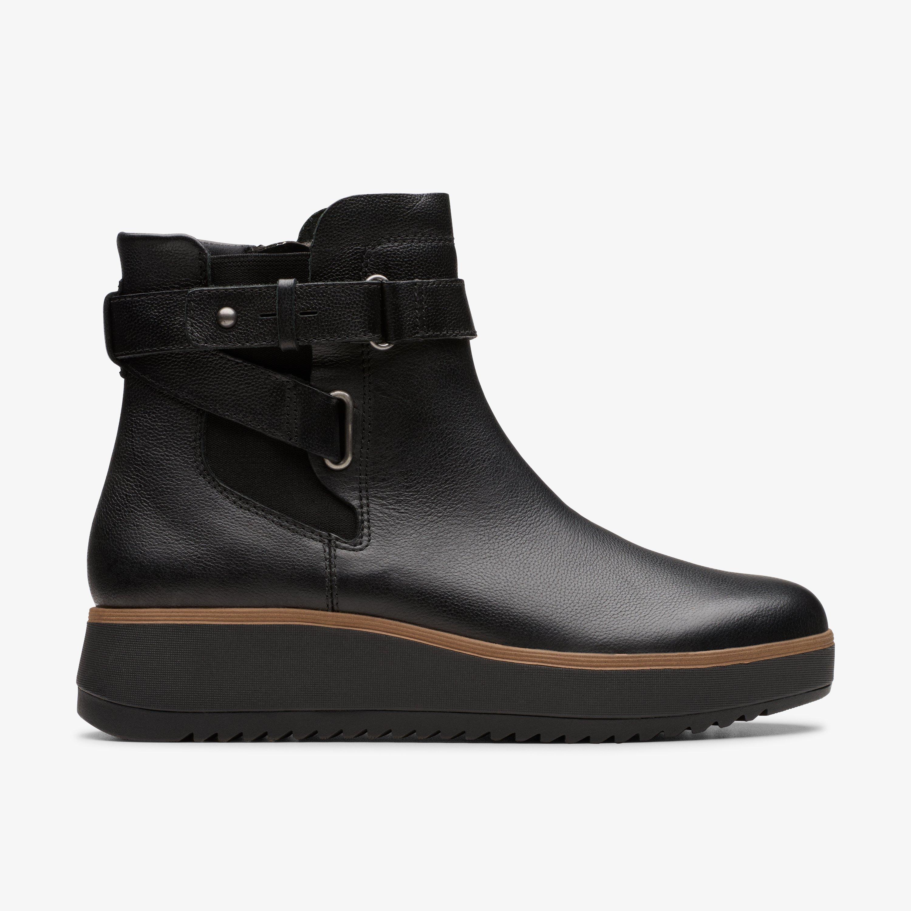 Black clark booties hotsell