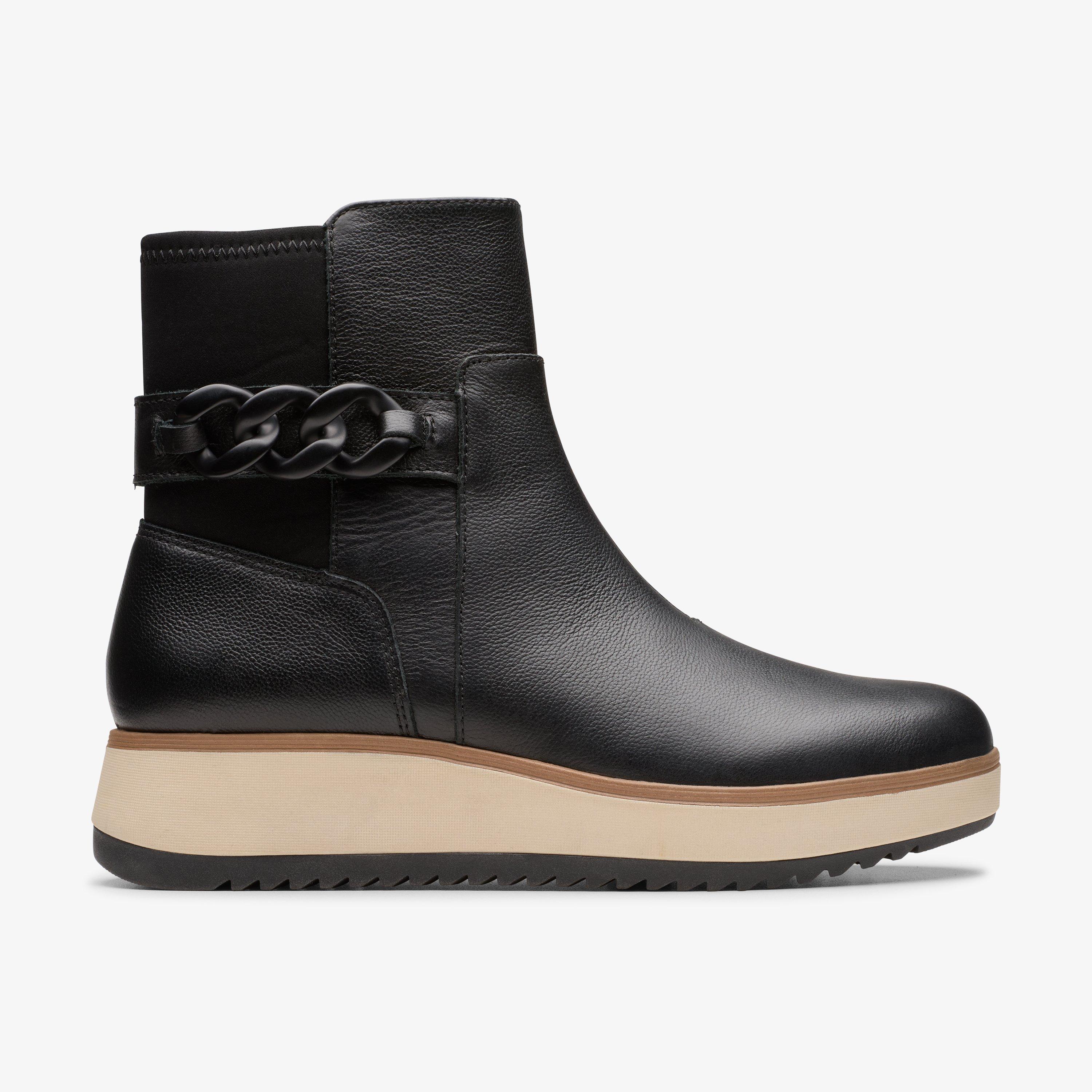 Black clark booties hotsell