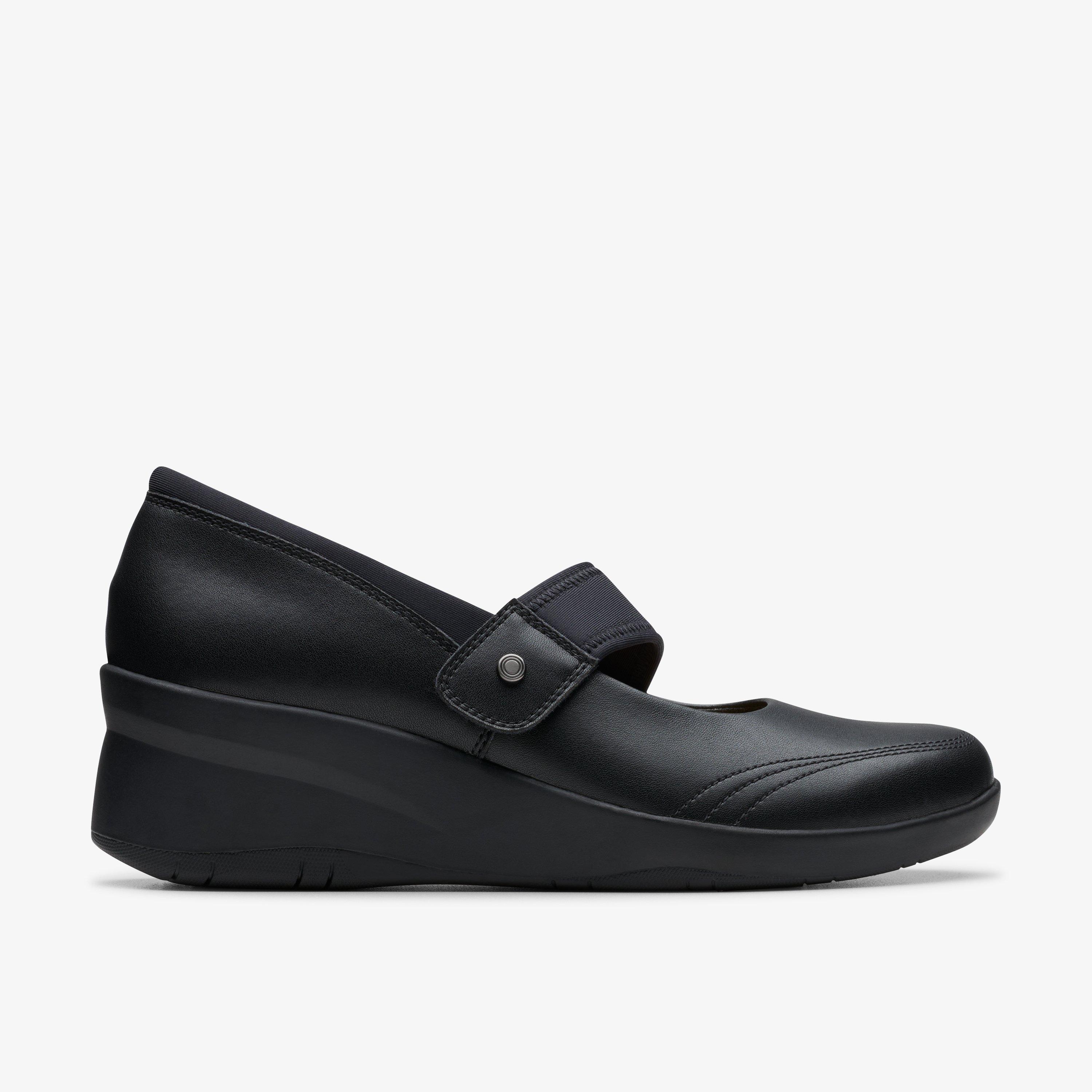 Womens Suttyn May Black Leather Mary Jane | Clarks US