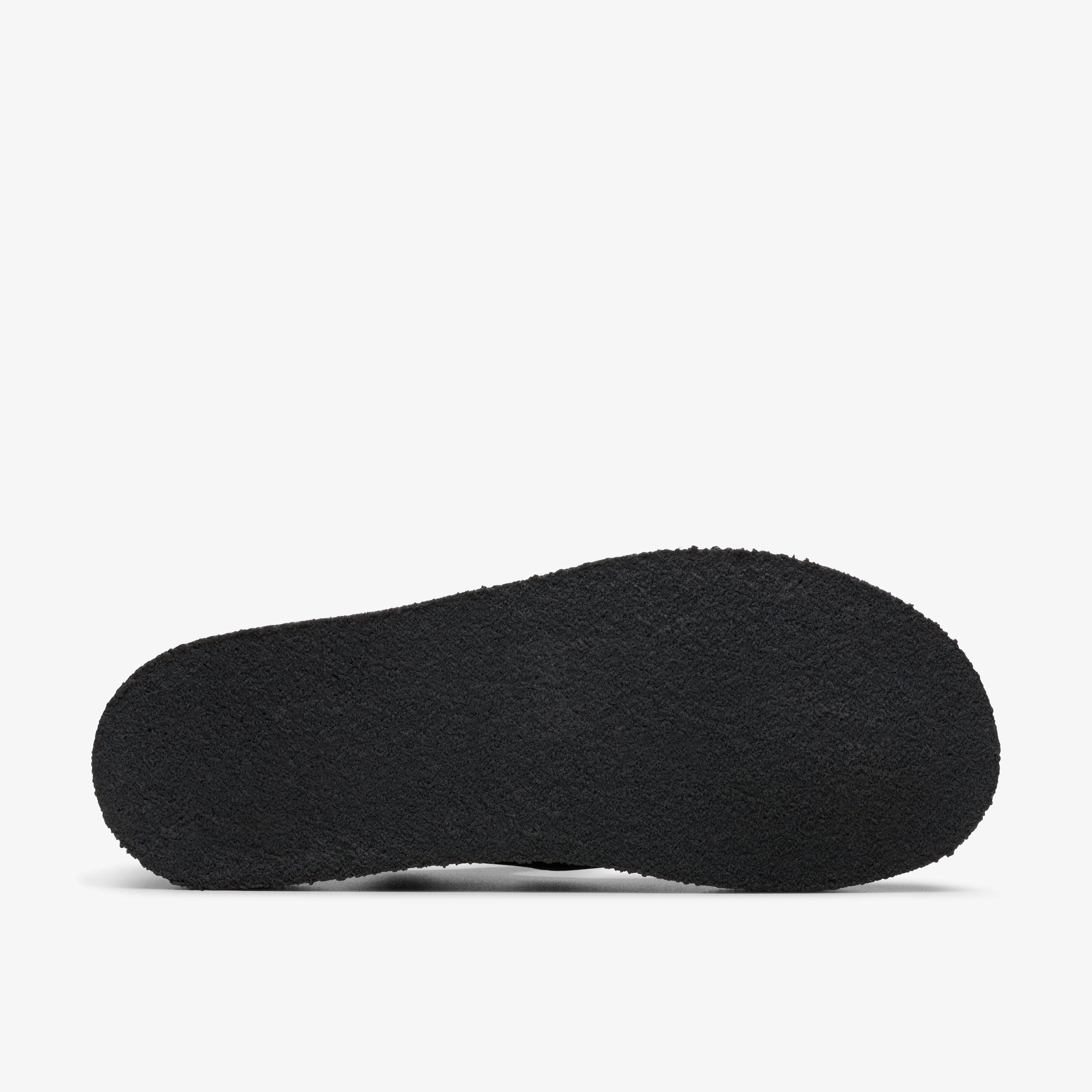 Trek Wedge Tbar Black Suede T Bar Shoes, view 3 of 6