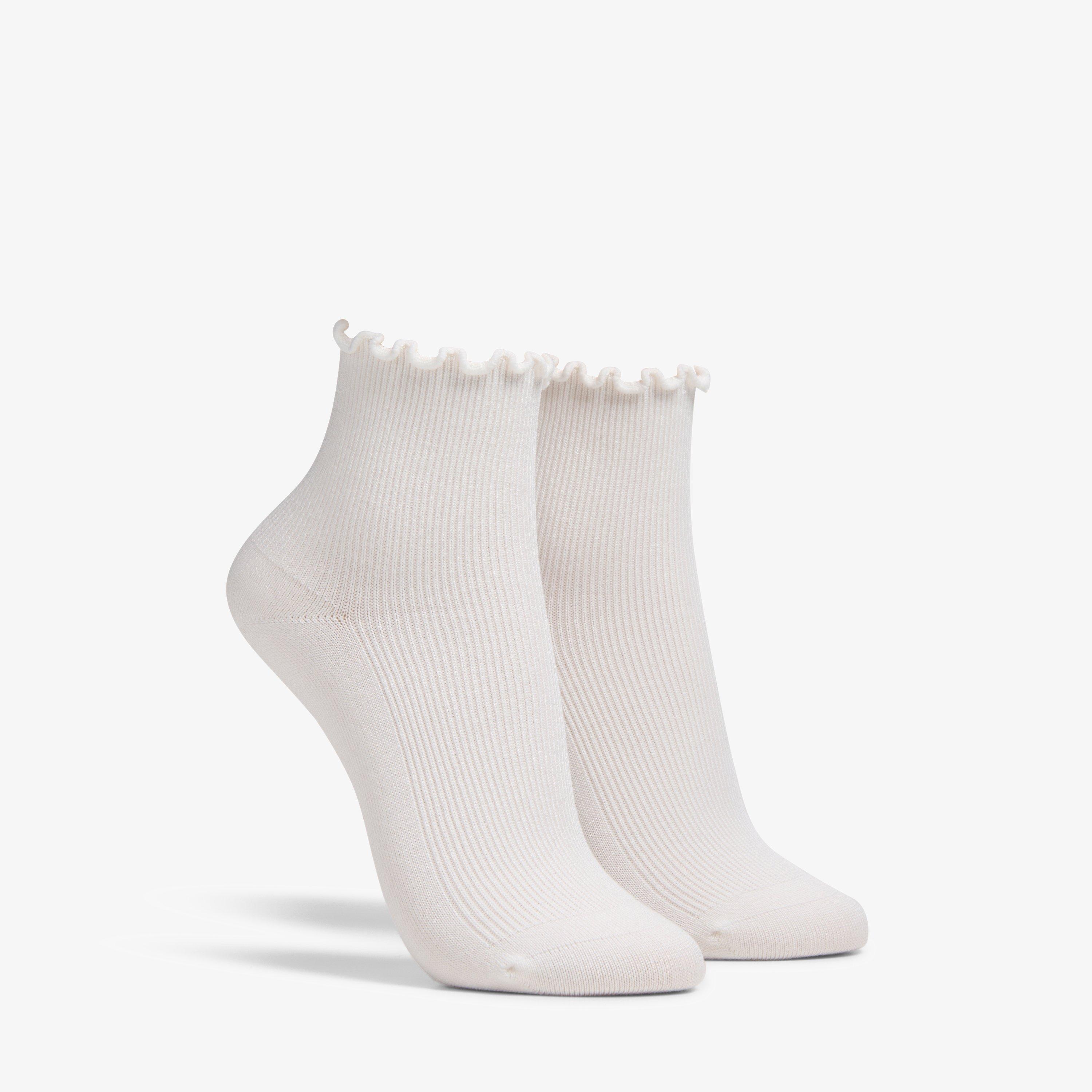 Womens Rosewelt Crew Ivory Socks | Clarks US