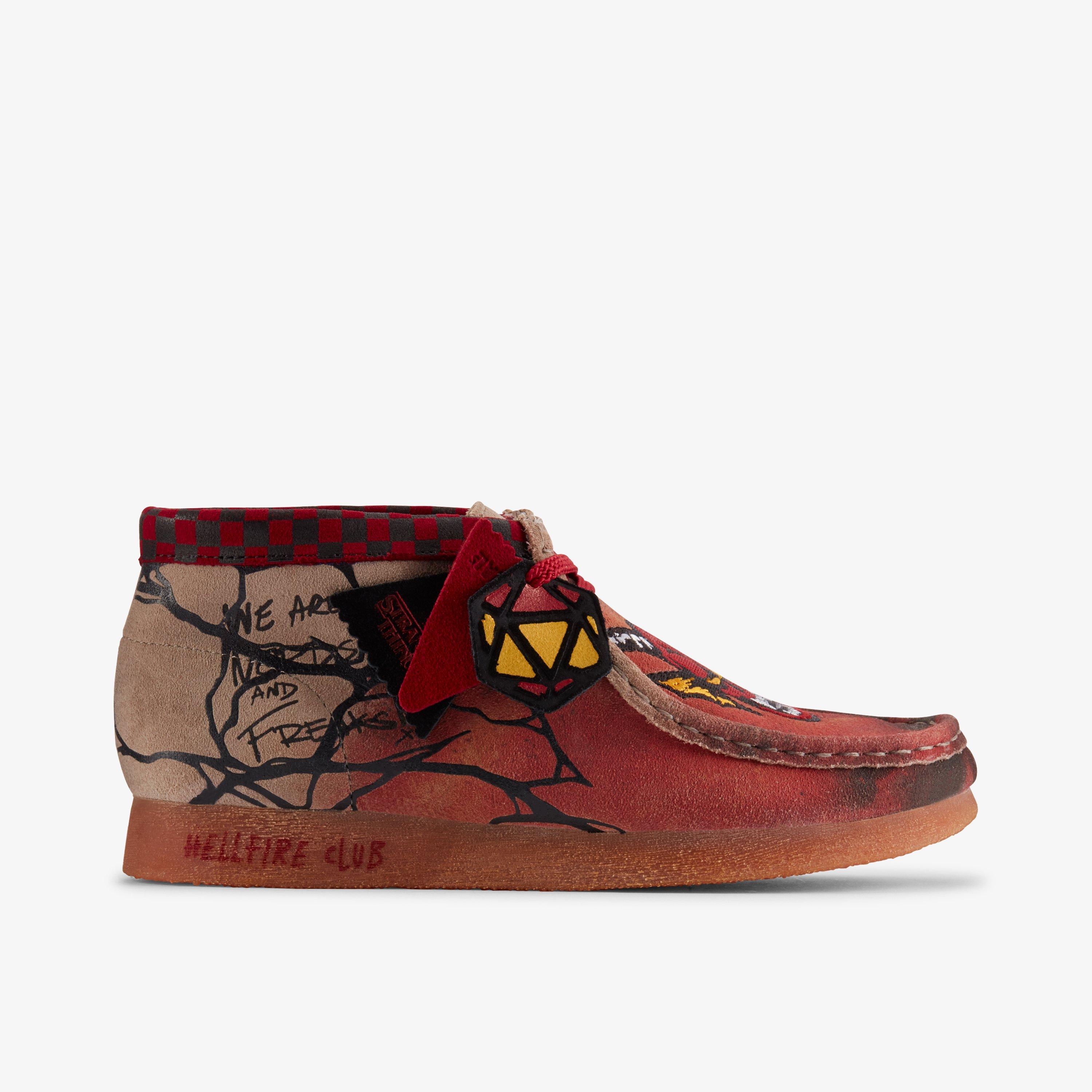 Kids Stranger Things Wallabee™ Boot Sand/Dark Interest Shoes