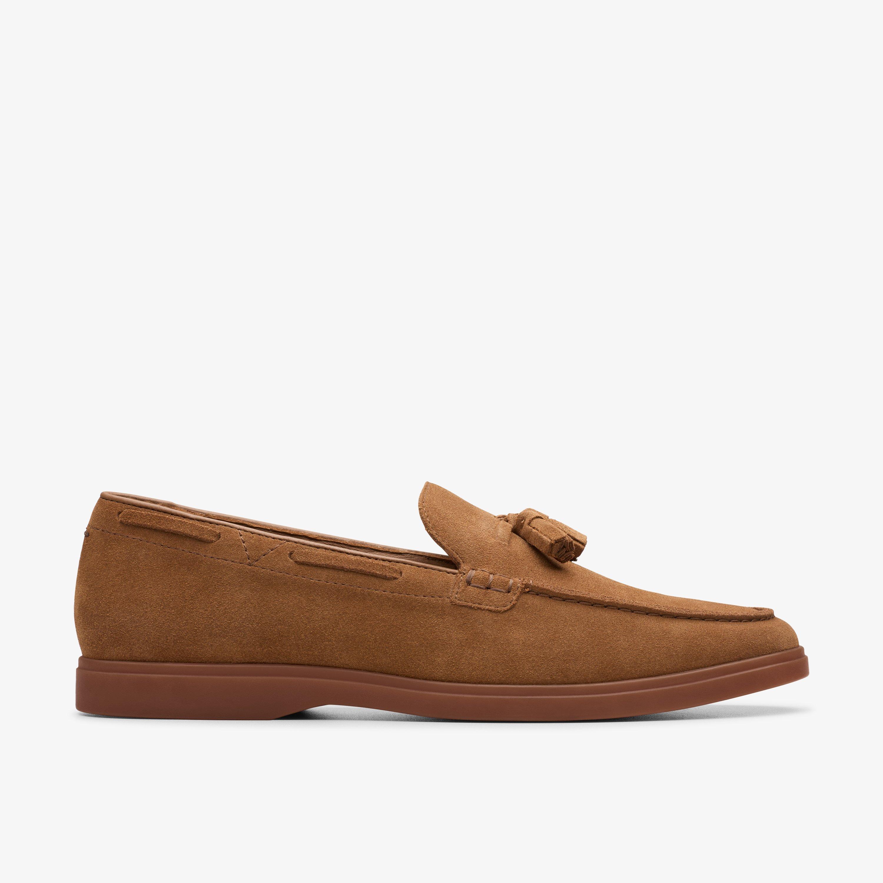 Size 12 Clarks Torford Tassel Cola Suede shoes