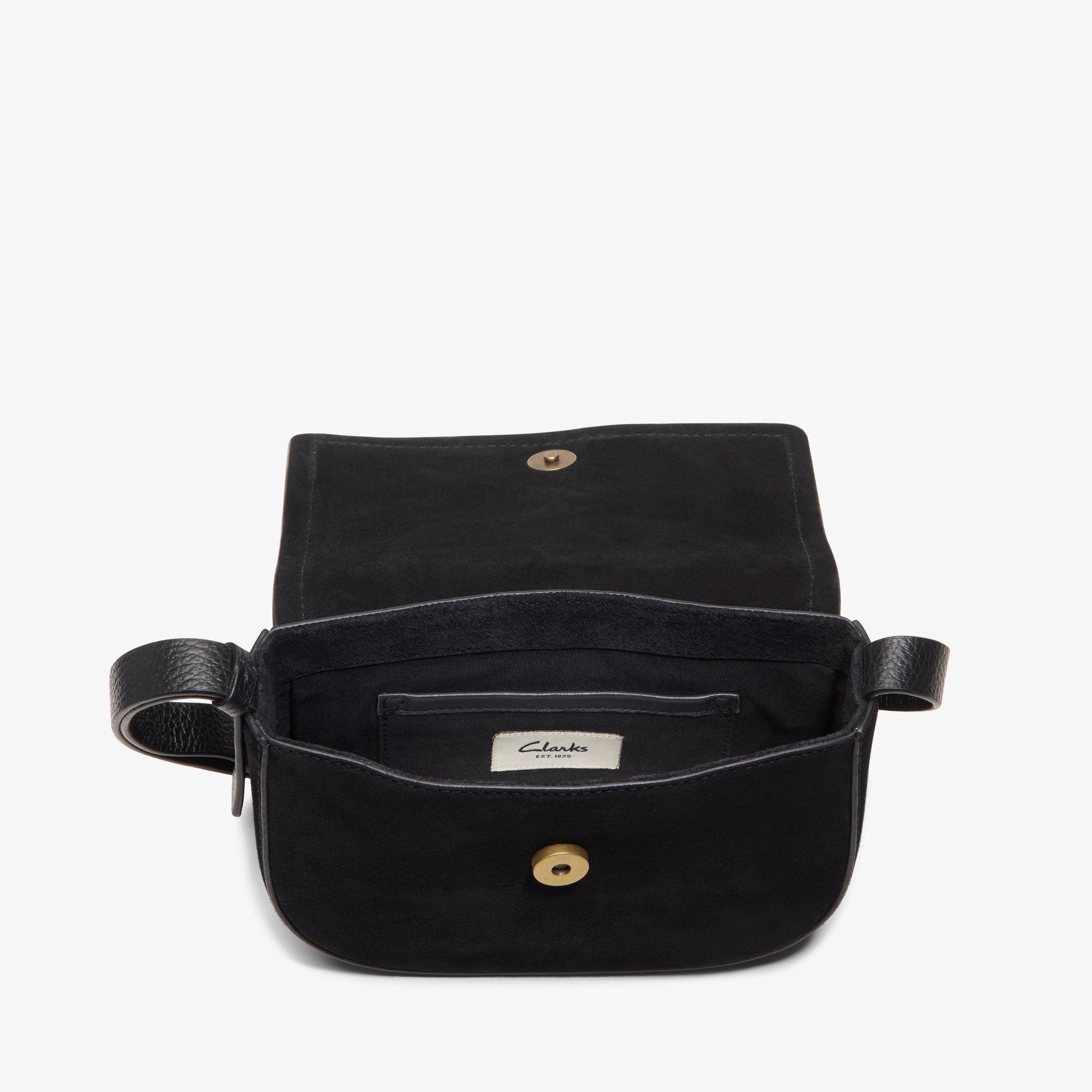 Casual Cross 2 Black Suede Cross Body Bag, view 6 of 6