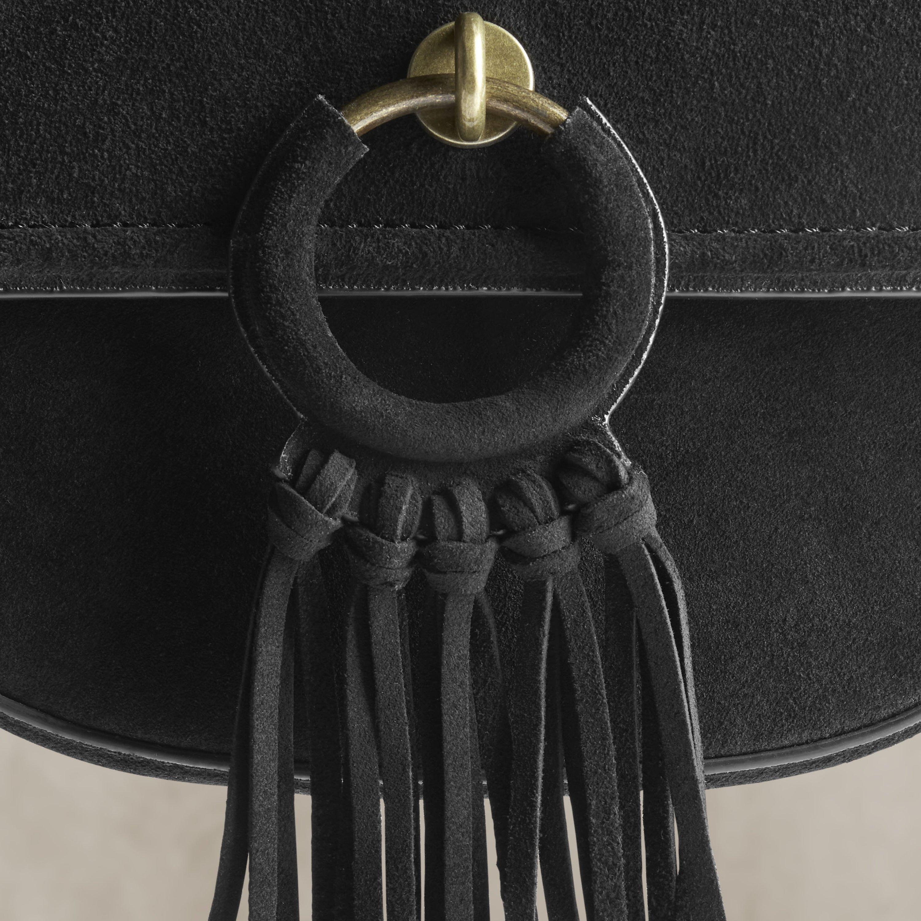 Casual Cross 2 Black Suede Cross Body Bag, view 3 of 6
