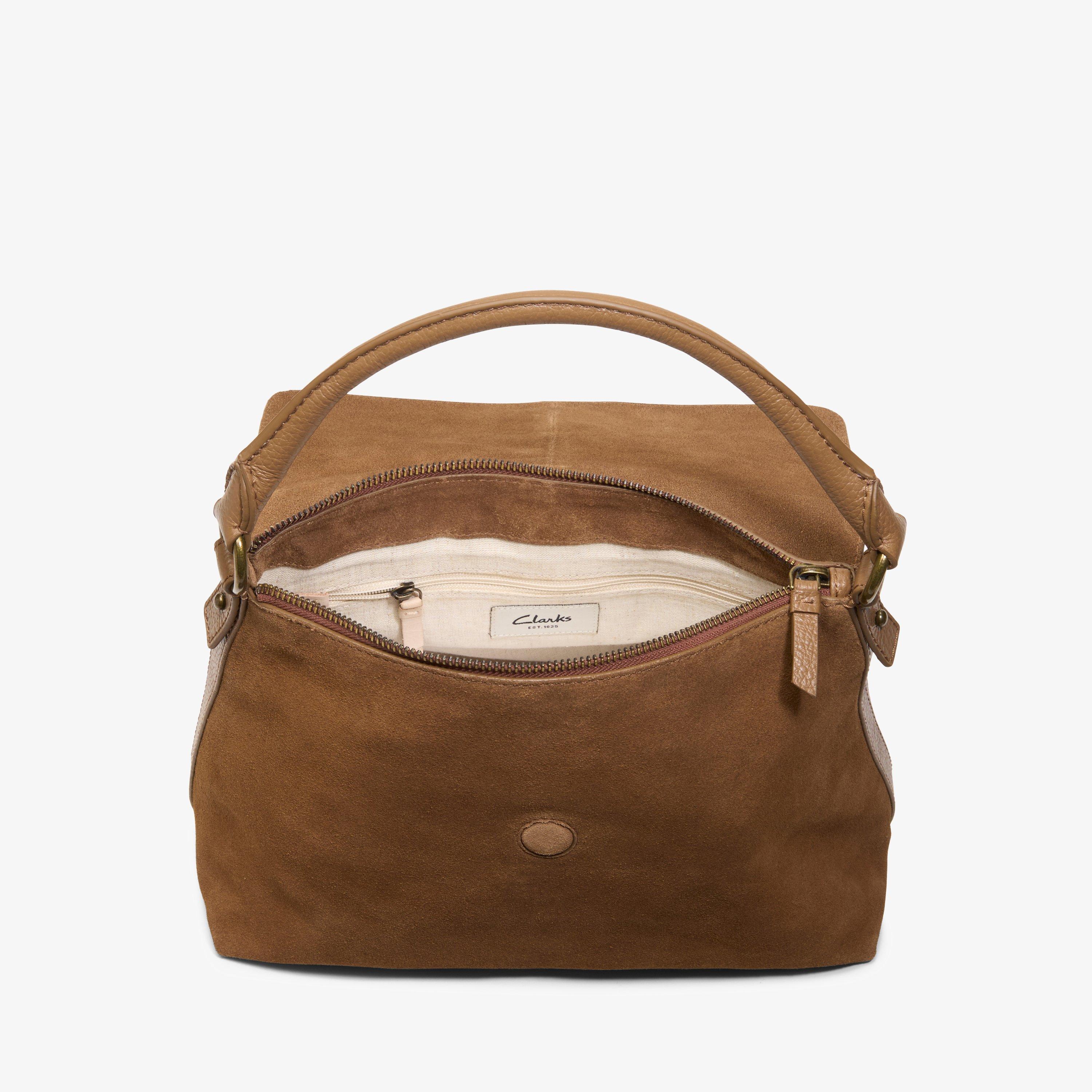 Clarks suede bag online