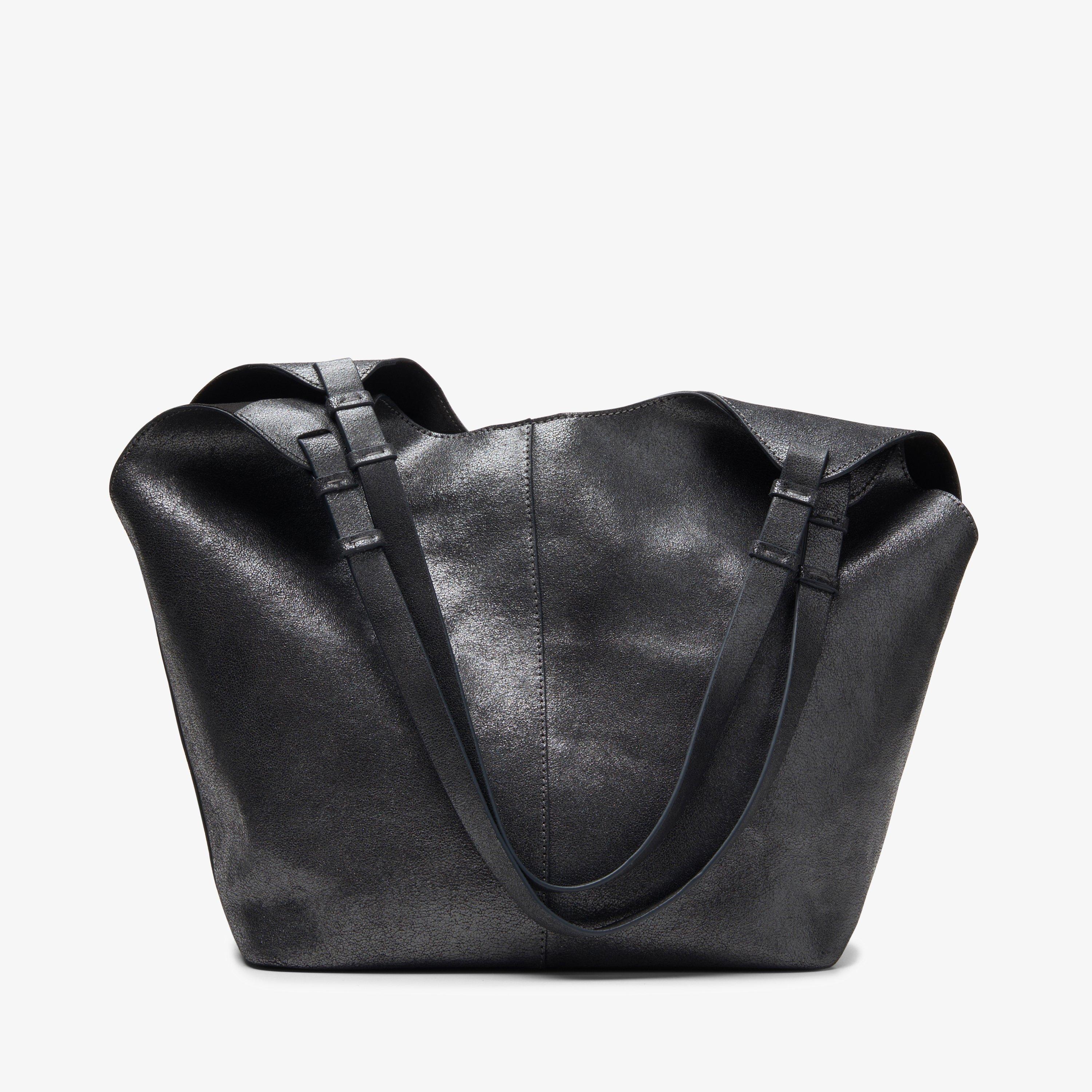 Casual Tote 2 Pewter Metallic Tote Bag Shoulder Bags, view 3 of 6