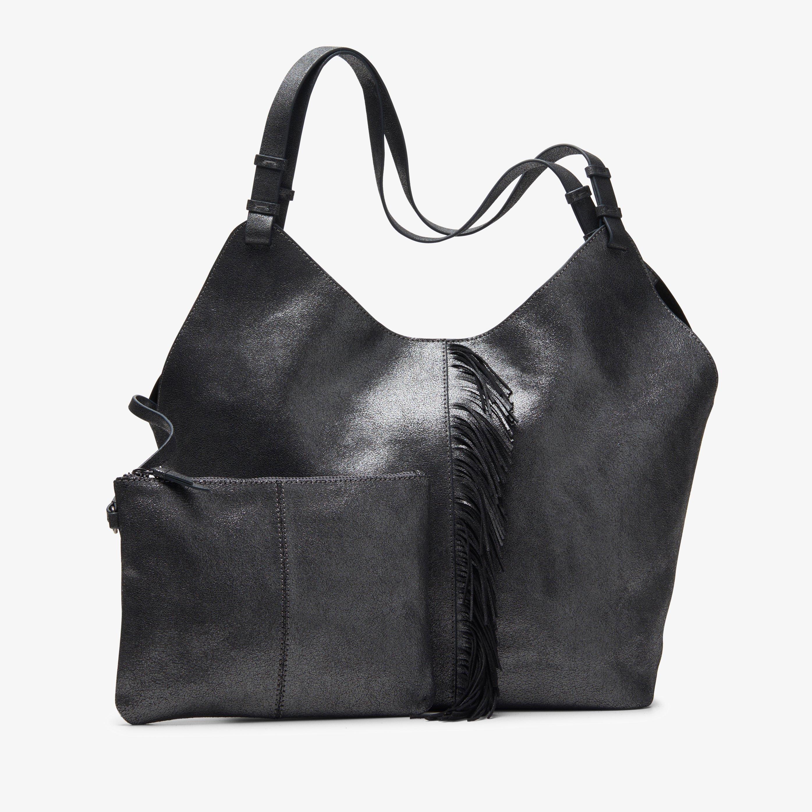 Casual Tote 2 Pewter Metallic Tote Bag Shoulder Bags, view 6 of 6