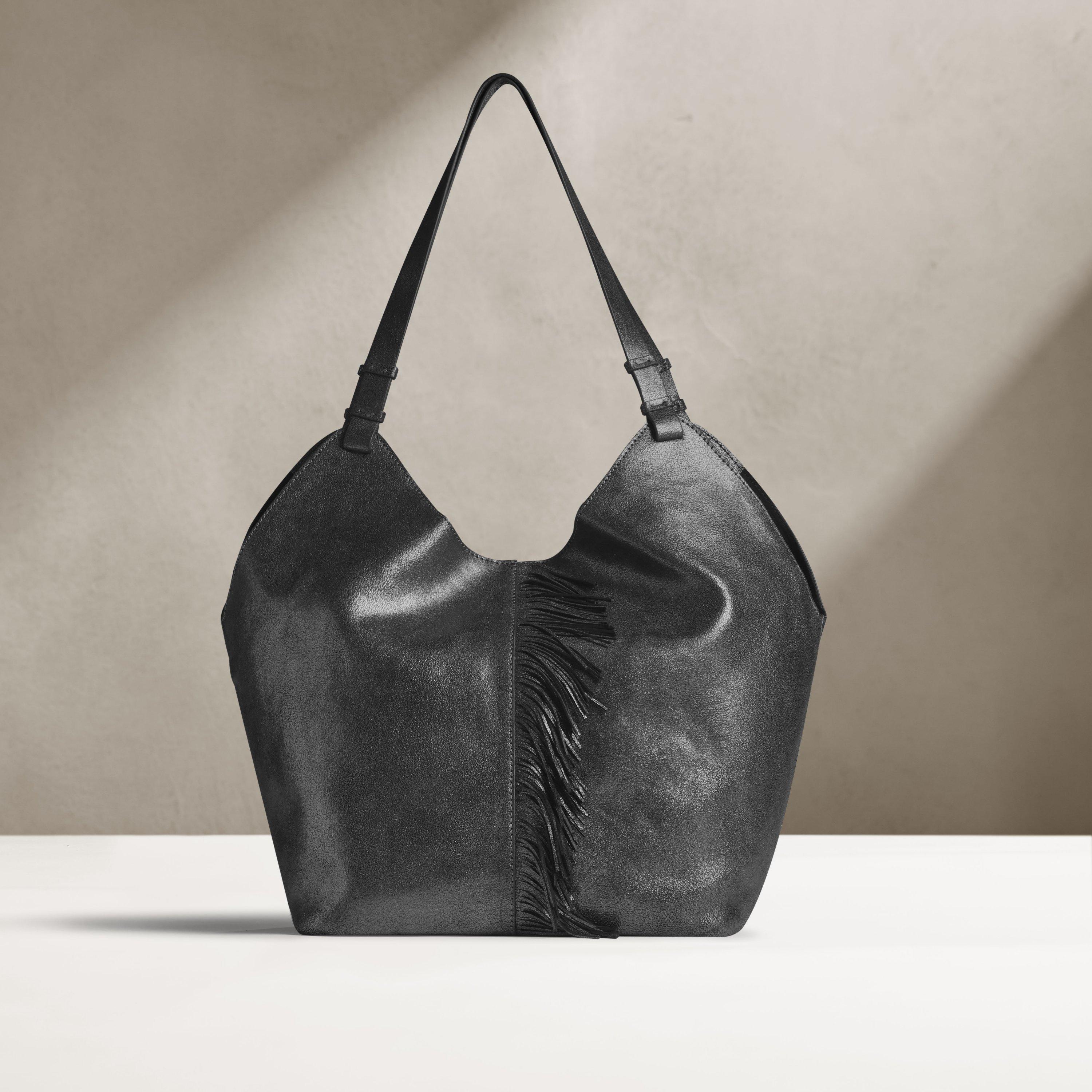 Casual Tote 2 Pewter Metallic Tote Bag Shoulder Bags, view 2 of 6