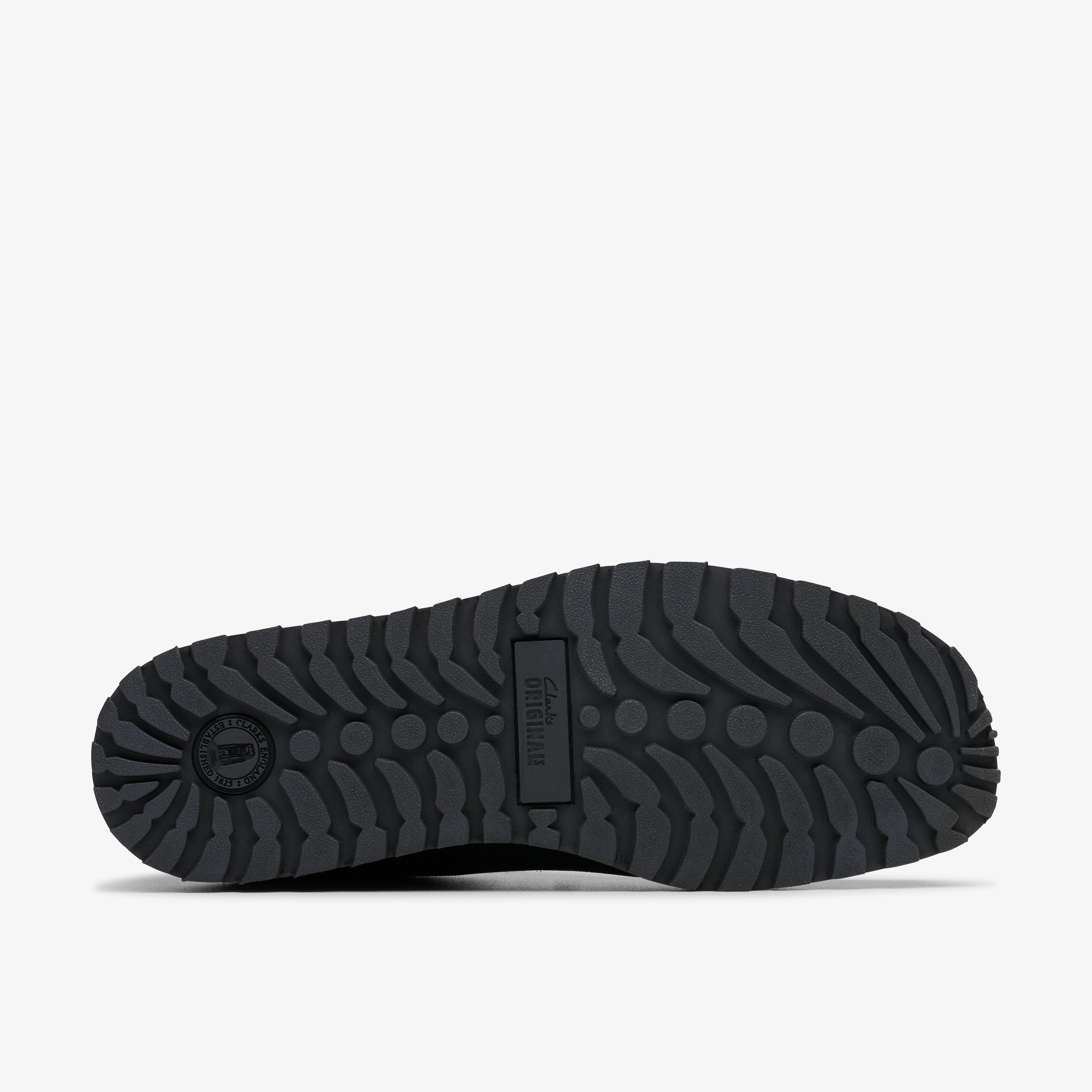 Walla Scout Lo Black Suede Wallabee, view 3 of 6
